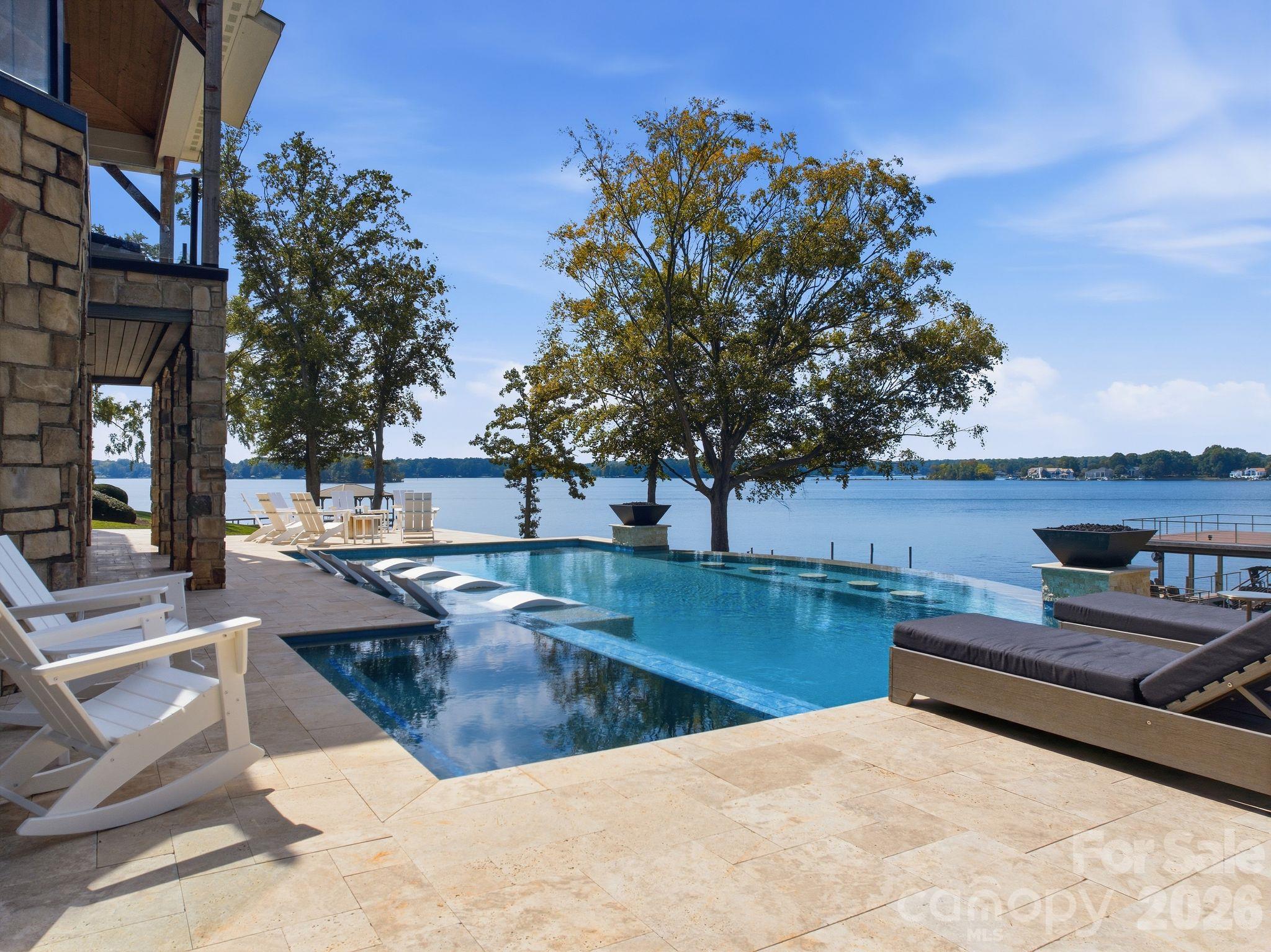Resort-style poolside living with beautiful lake views. - 112 Birdsong Lane, Mooresville