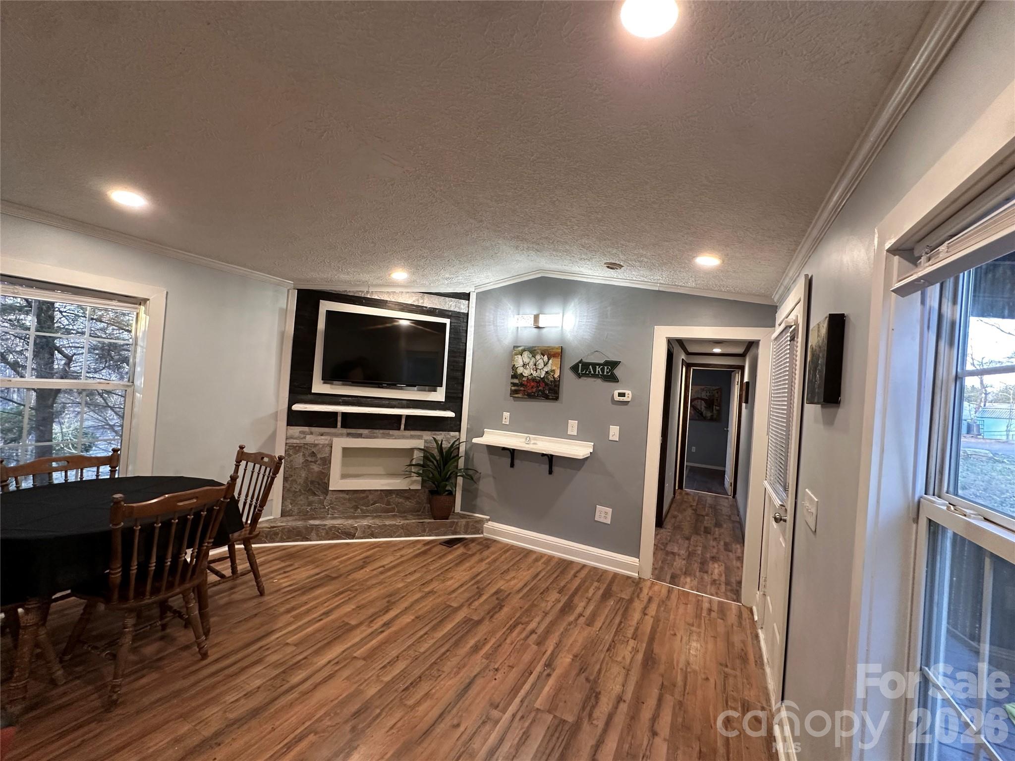 Custom TV Nook Trim & Flooring - 113 Highlander Street, Morganton