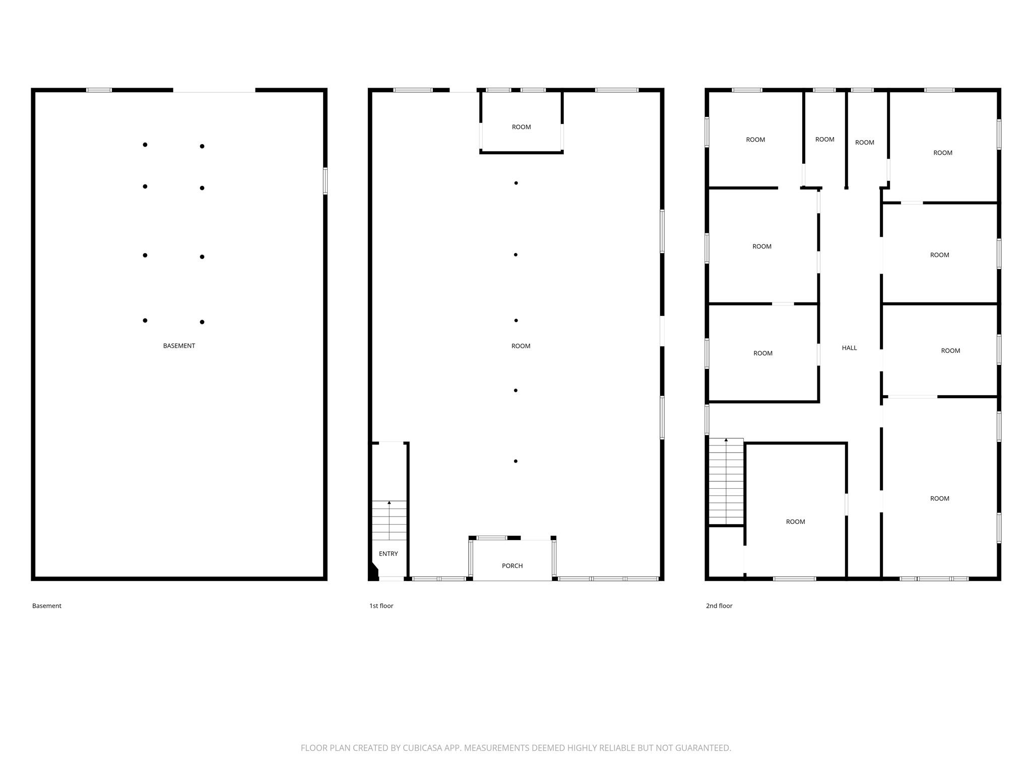 Floor Plan. Upstairs is just framed out. - 113 E Main Street, Boonville