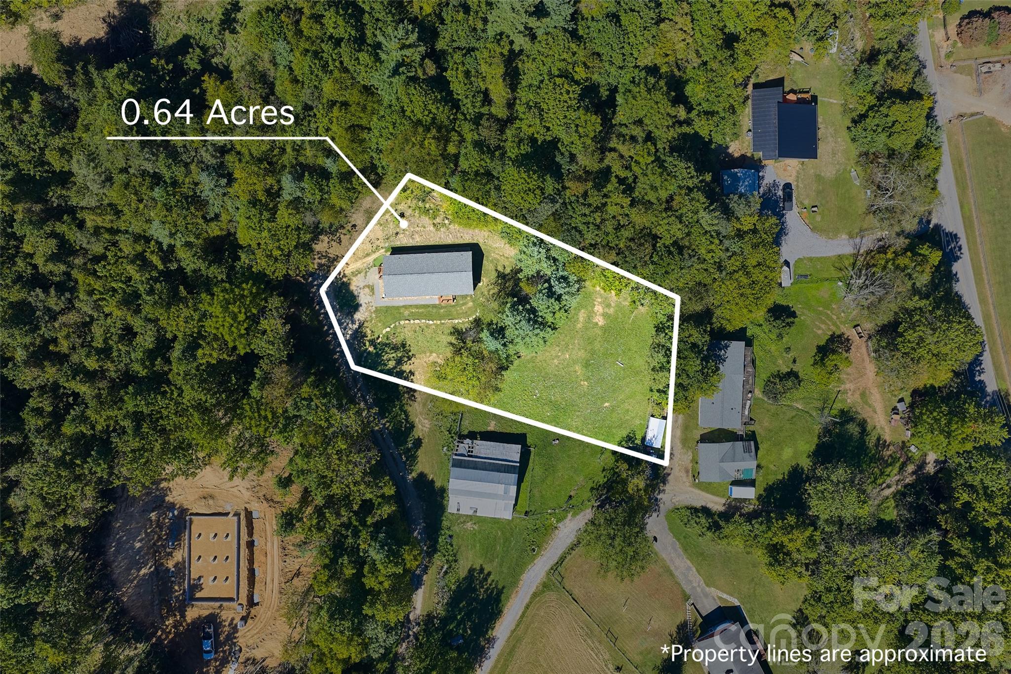 0.64 acres, lines approximate - 60 Spring Mountain Drive, Canton