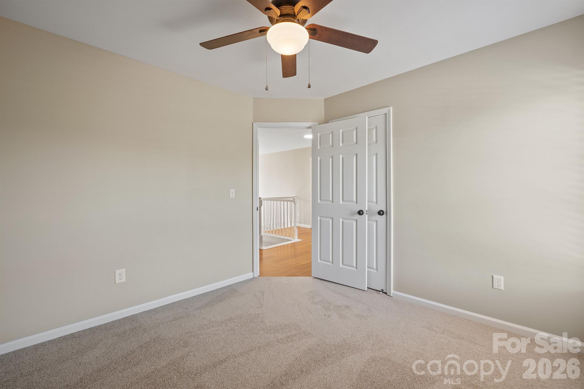 Secondary bedroom with new carpet and paint - 110 Fox Den Circle, Statesville