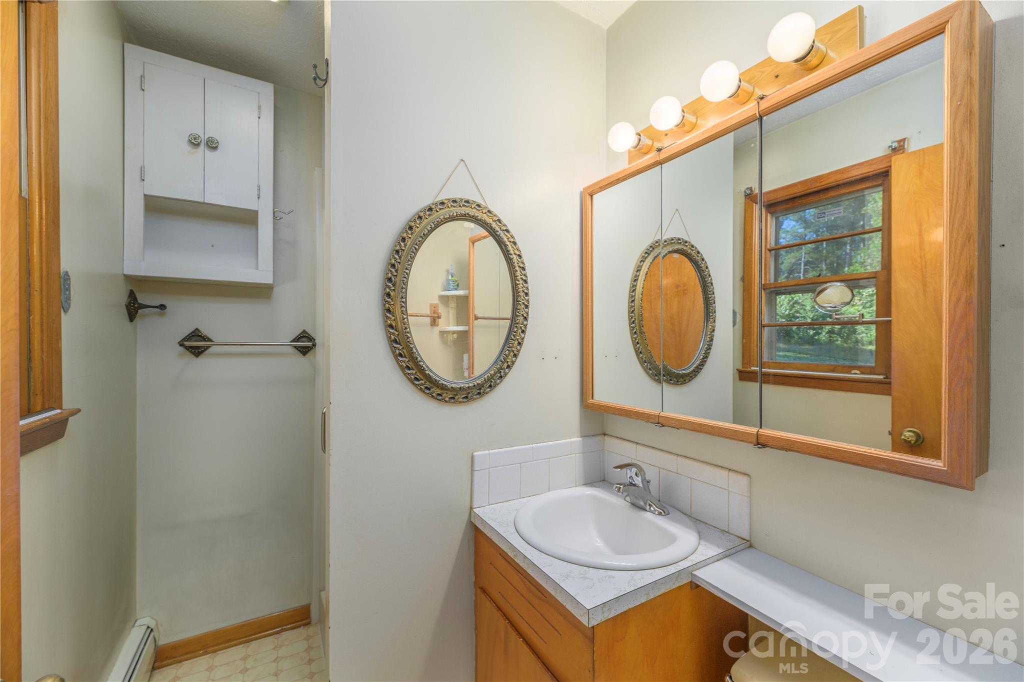 Primary Bath with stand up shower - 2882 Butler Bridge Road, Mills River