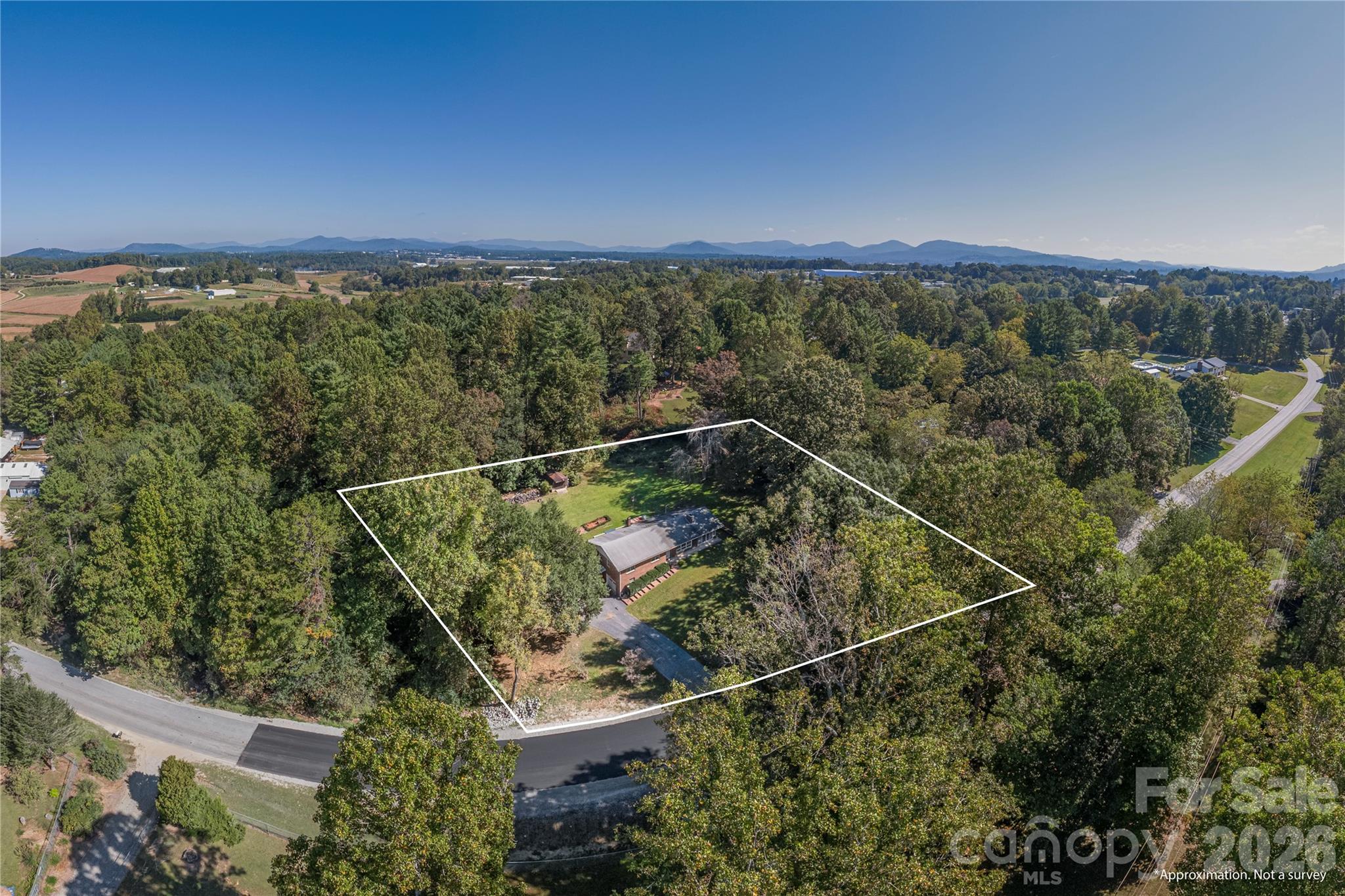 Lines are approximate - 2882 Butler Bridge Road, Mills River