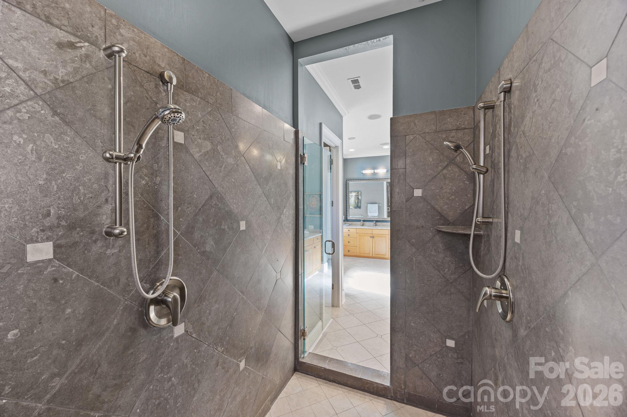 Primary Bathroom w/2 shower heads - 119 Whaling Lane, Mooresville