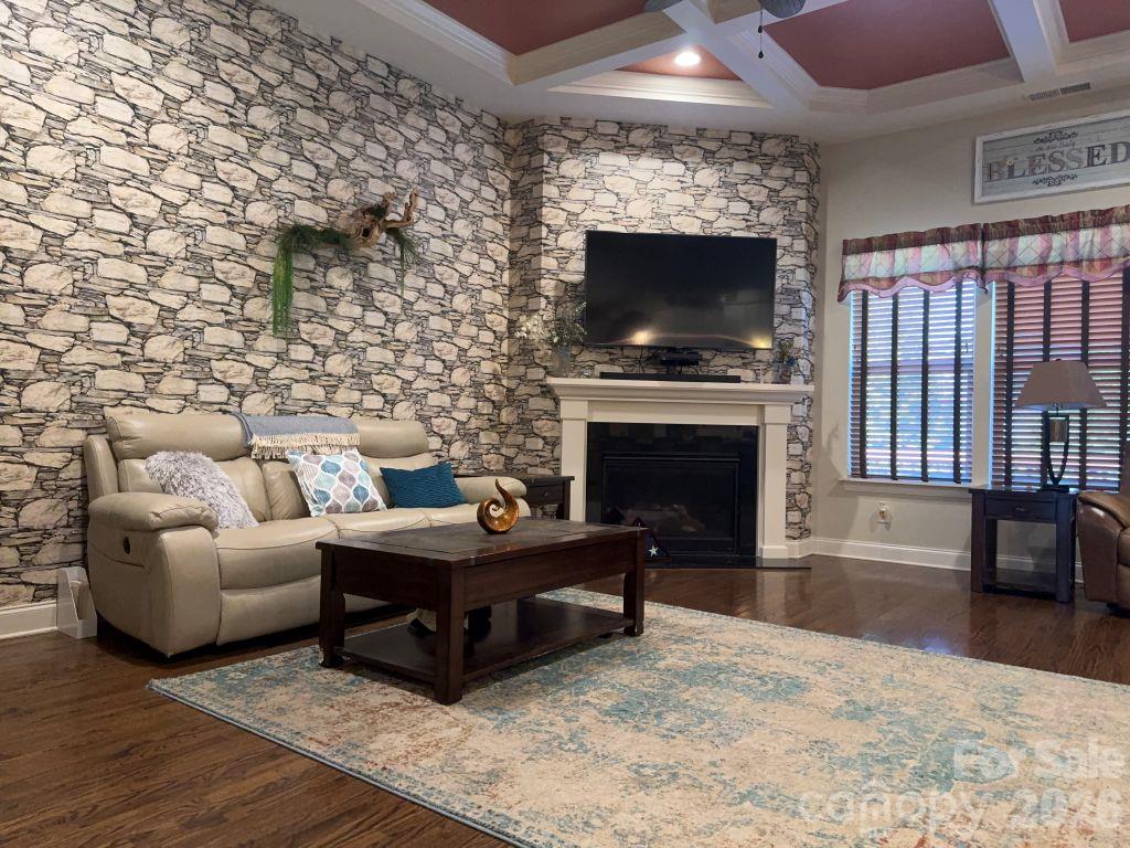 Great Room with Gas Fireplace - 2001 Hampshire Court, Indian Trail