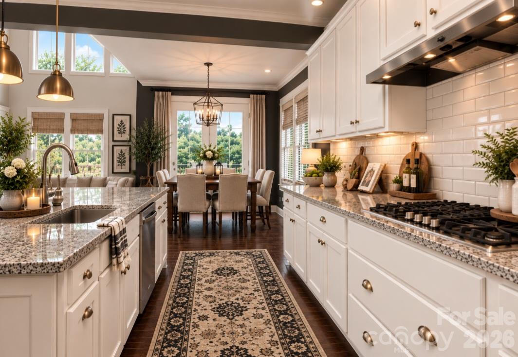 Virtual Photo: Beautiful example of what this Kitchen could look like. - 6071 Drave Lane, Fort Mill