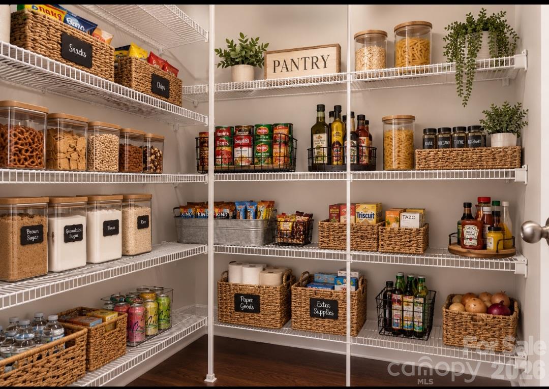 Virtual Photo to show you how much space is in this pantry. - 6071 Drave Lane, Fort Mill