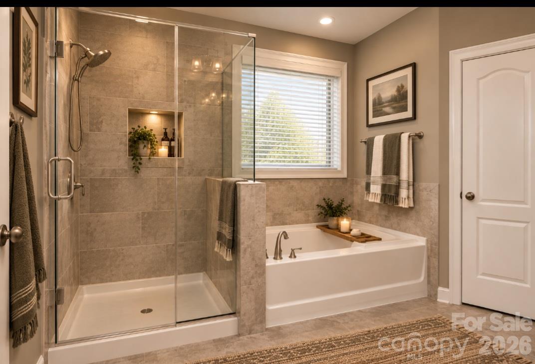 Virtual Photo of the Primary Bath. - 6071 Drave Lane, Fort Mill