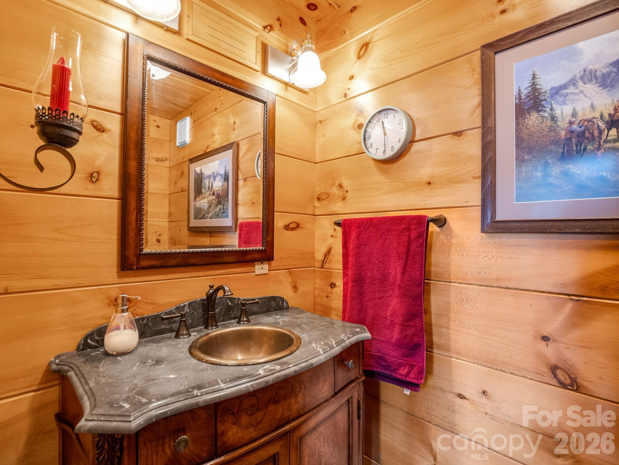 Powder Room off greatroom - 5409 Mineral Springs Mountain Avenue, Valdese