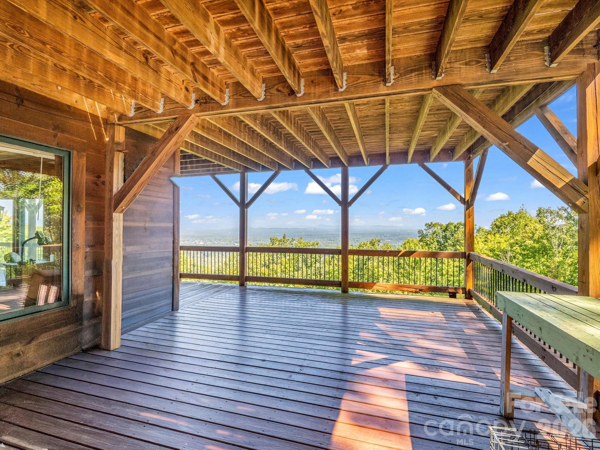 covered deck on lower level - 5409 Mineral Springs Mountain Avenue, Valdese
