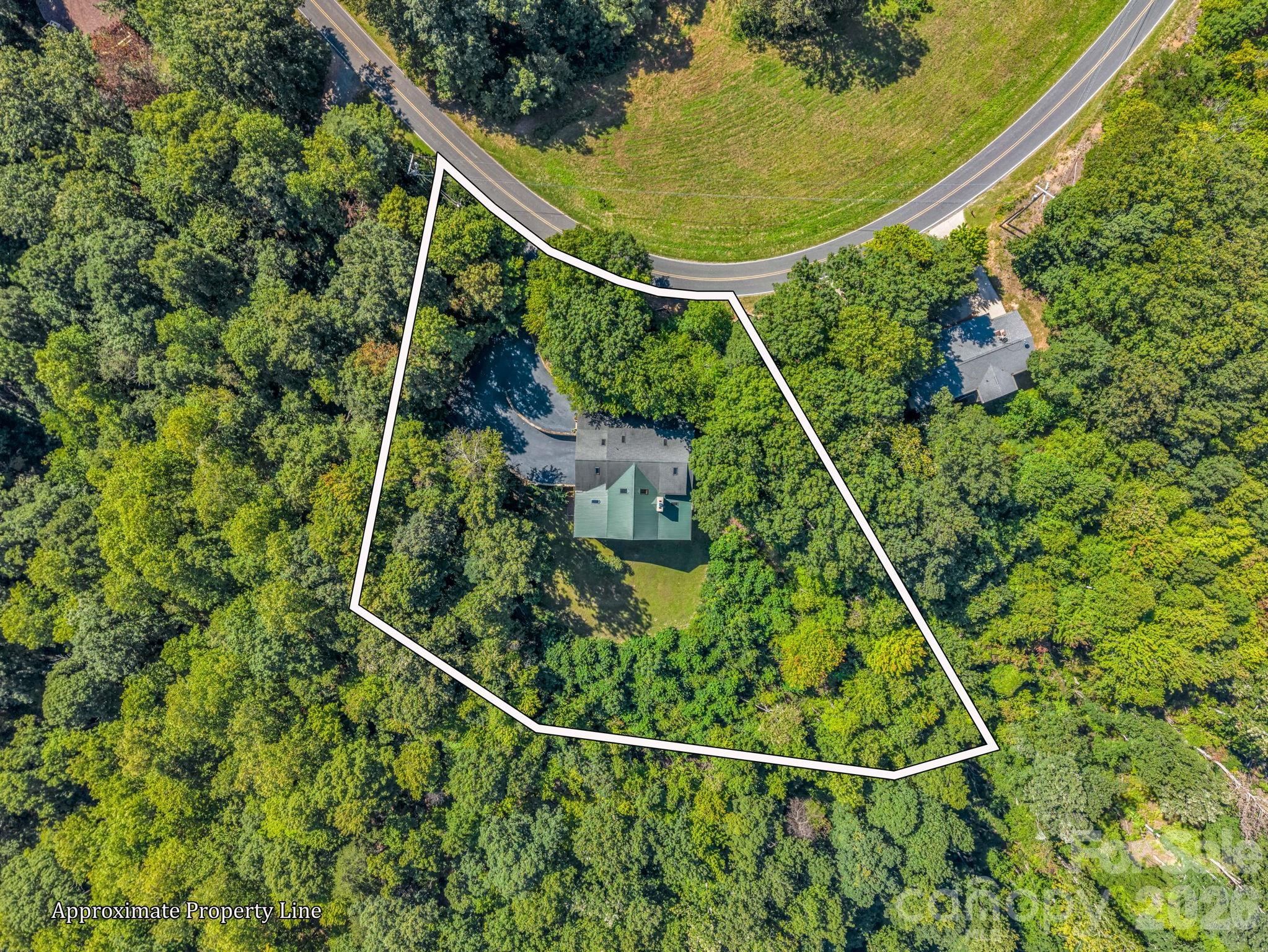 Approximate property line - 5409 Mineral Springs Mountain Avenue, Valdese