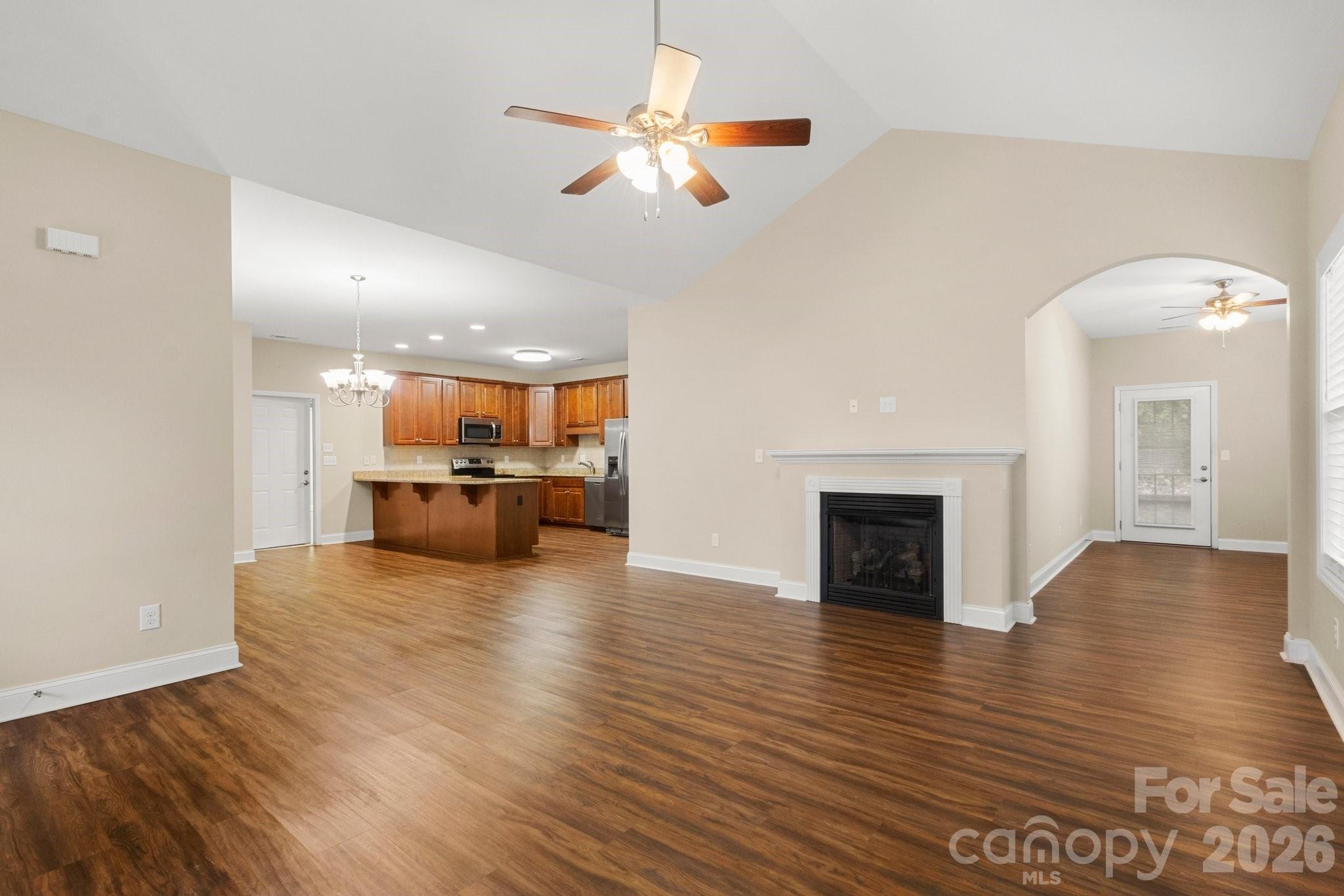Living/dining - 207 Crystal Springs Lane, Shelby