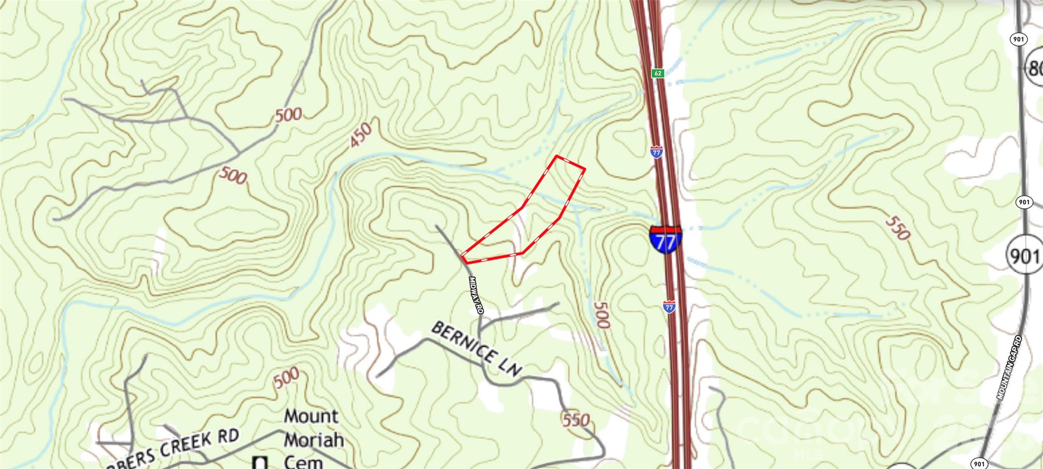 Topo - 552 Midway Road, Richburg