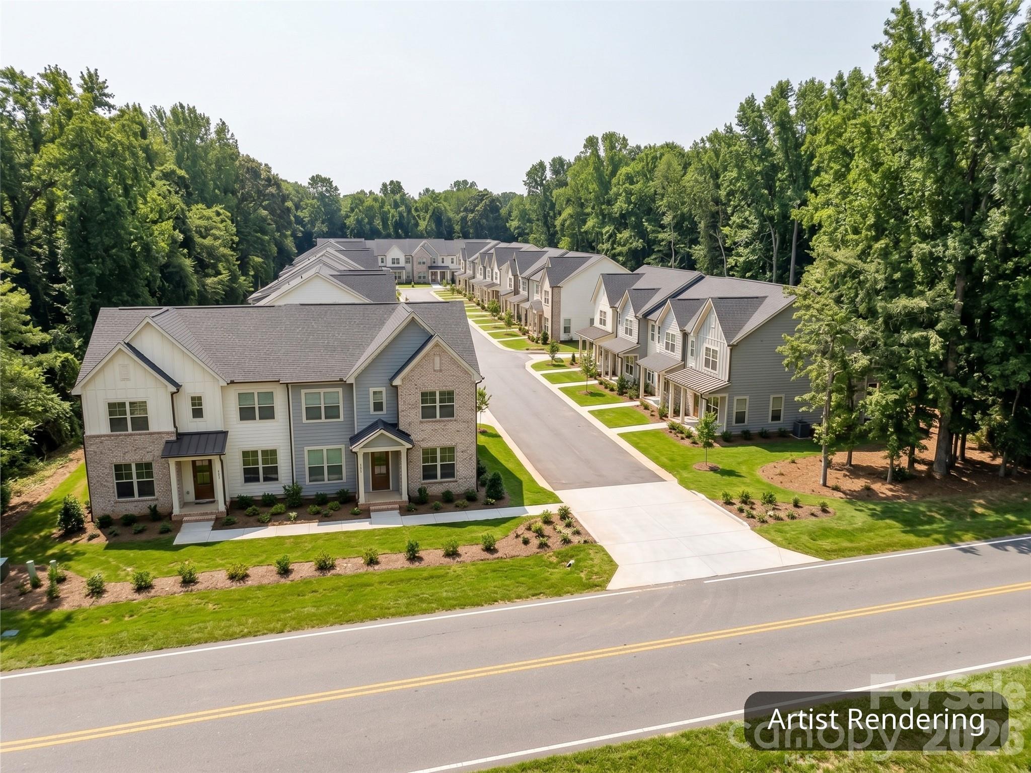 Concept drawing of townhomes on the acreage. - 3.72 Acres Philadelphia Church Road, Mint Hill