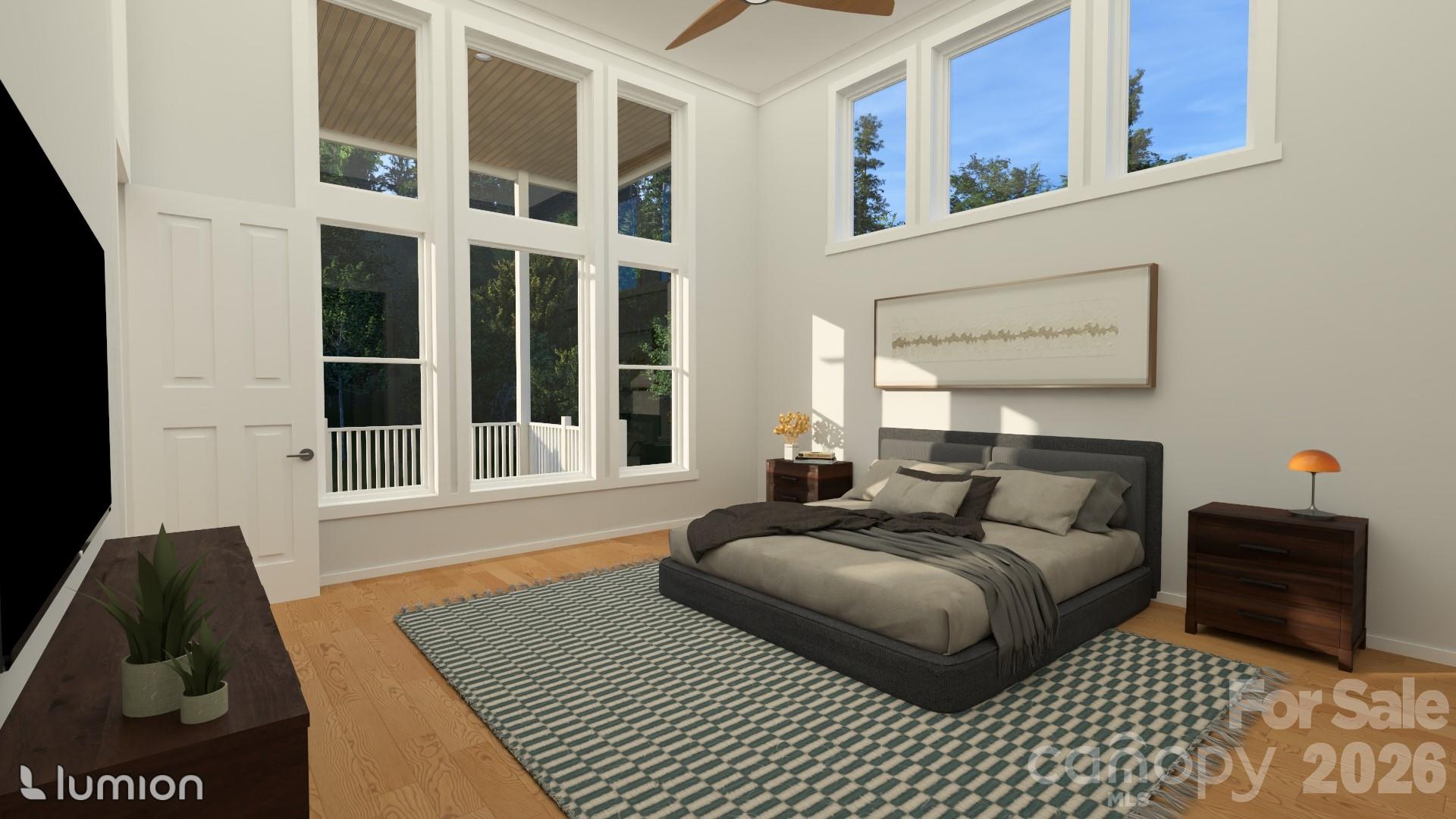 Primary bedroom rendering - 77 Al Dorf Drive, Weaverville