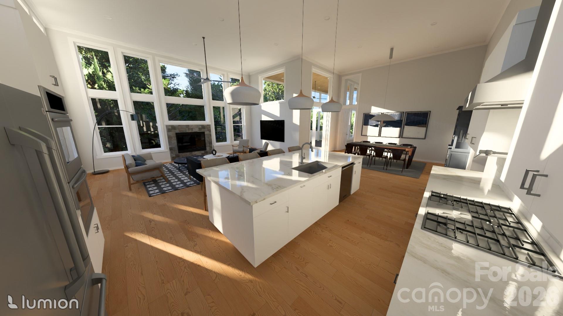 Kitchen rendering - 77 Al Dorf Drive, Weaverville