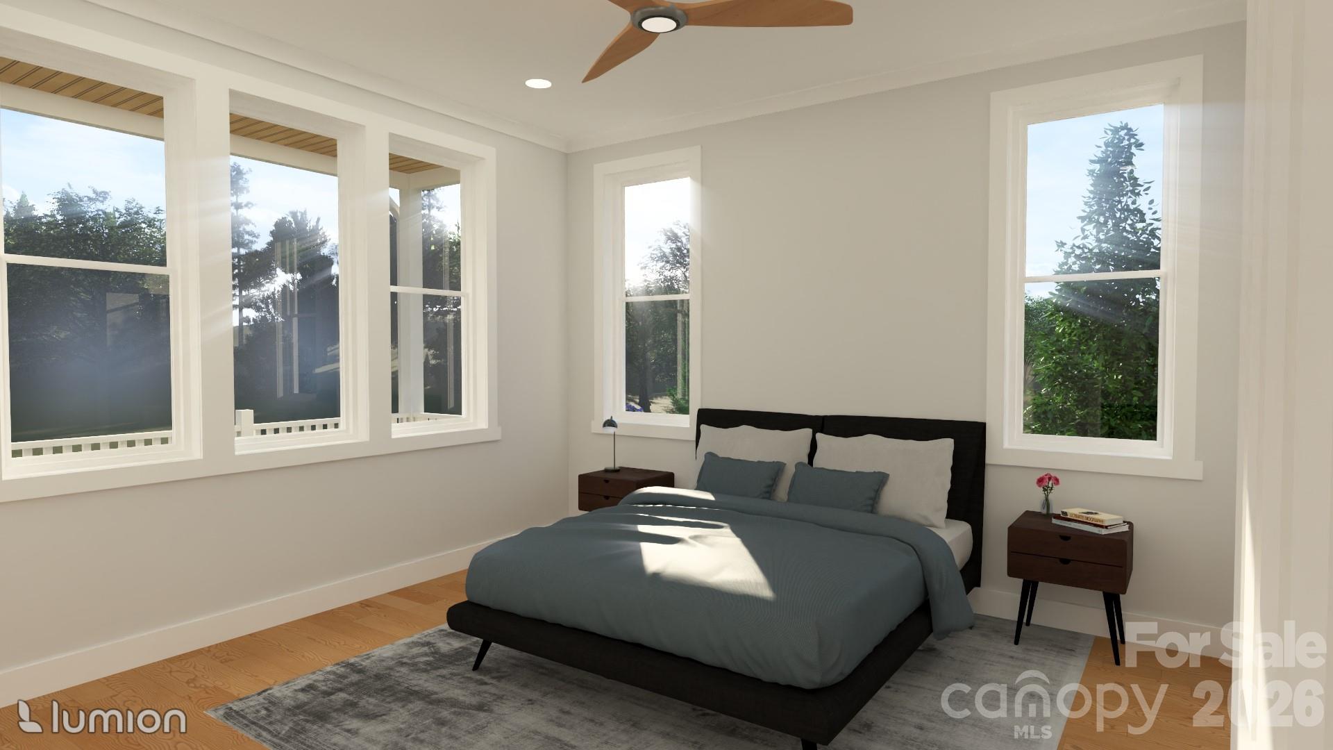 Guest bedroom rendering - 77 Al Dorf Drive, Weaverville