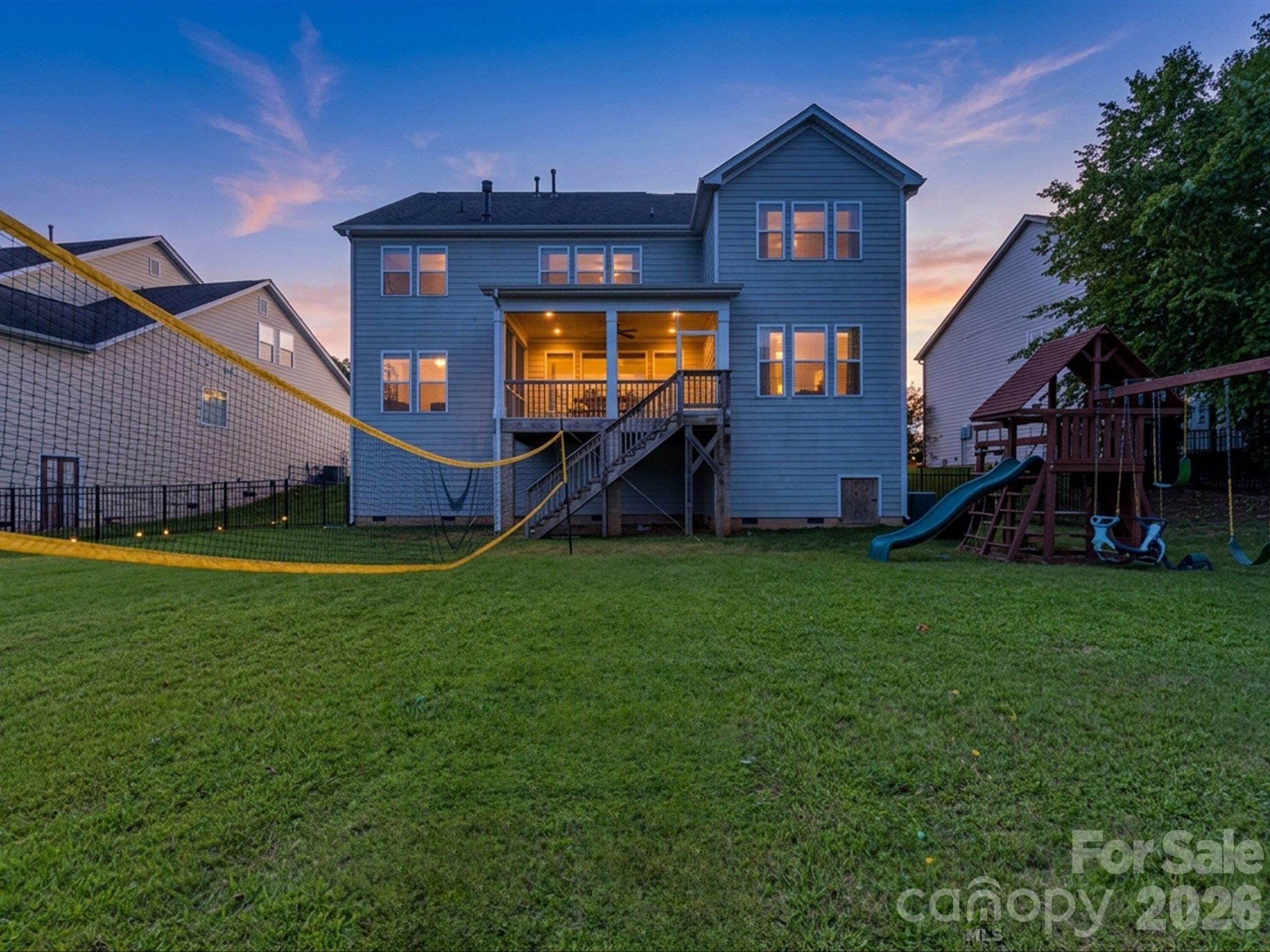 Rear Elevation - 317 Somerled Way, Waxhaw