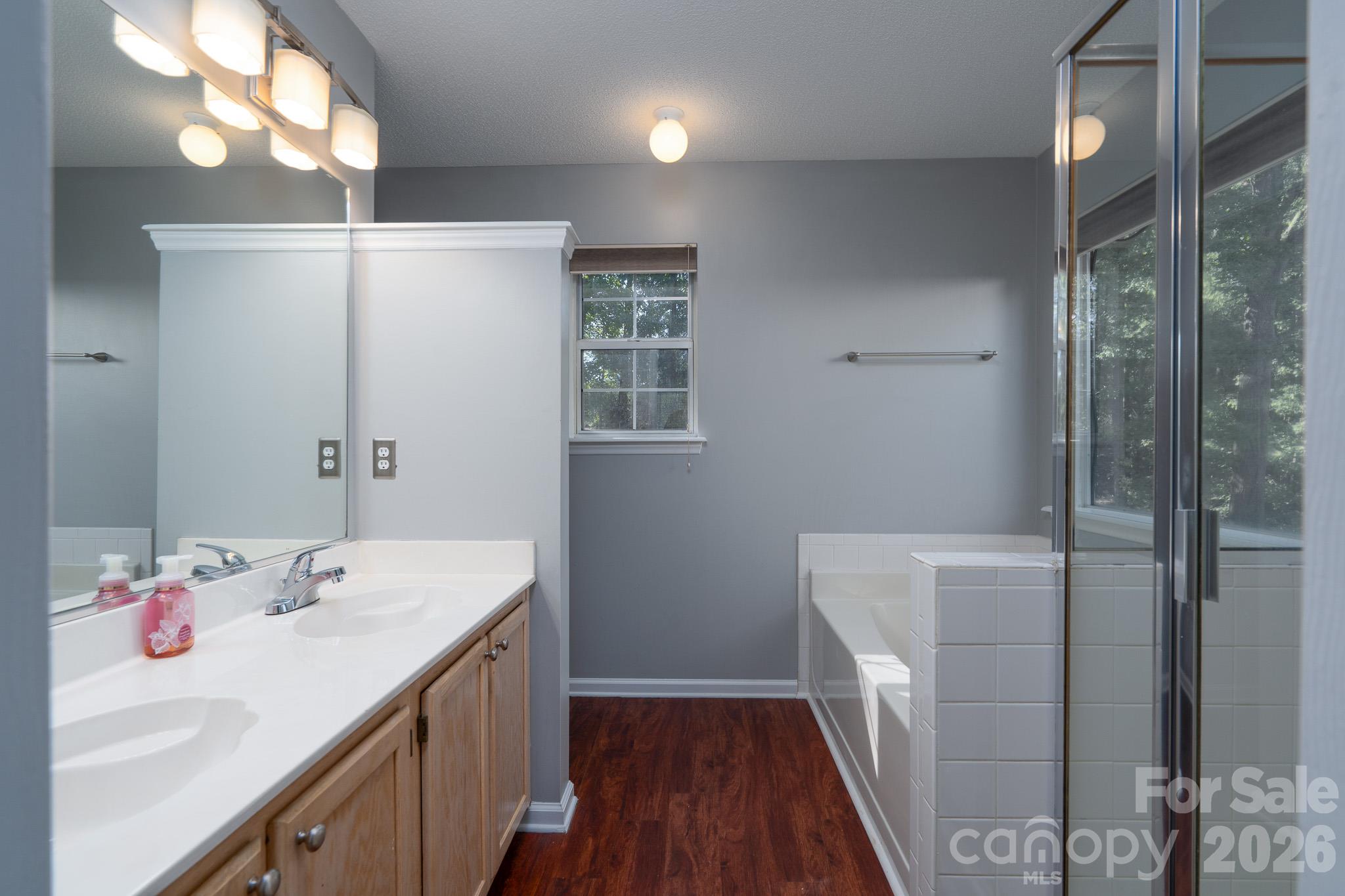 Primary bathroom (upstairs) - 14200 Lavender Trace Court, Charlotte