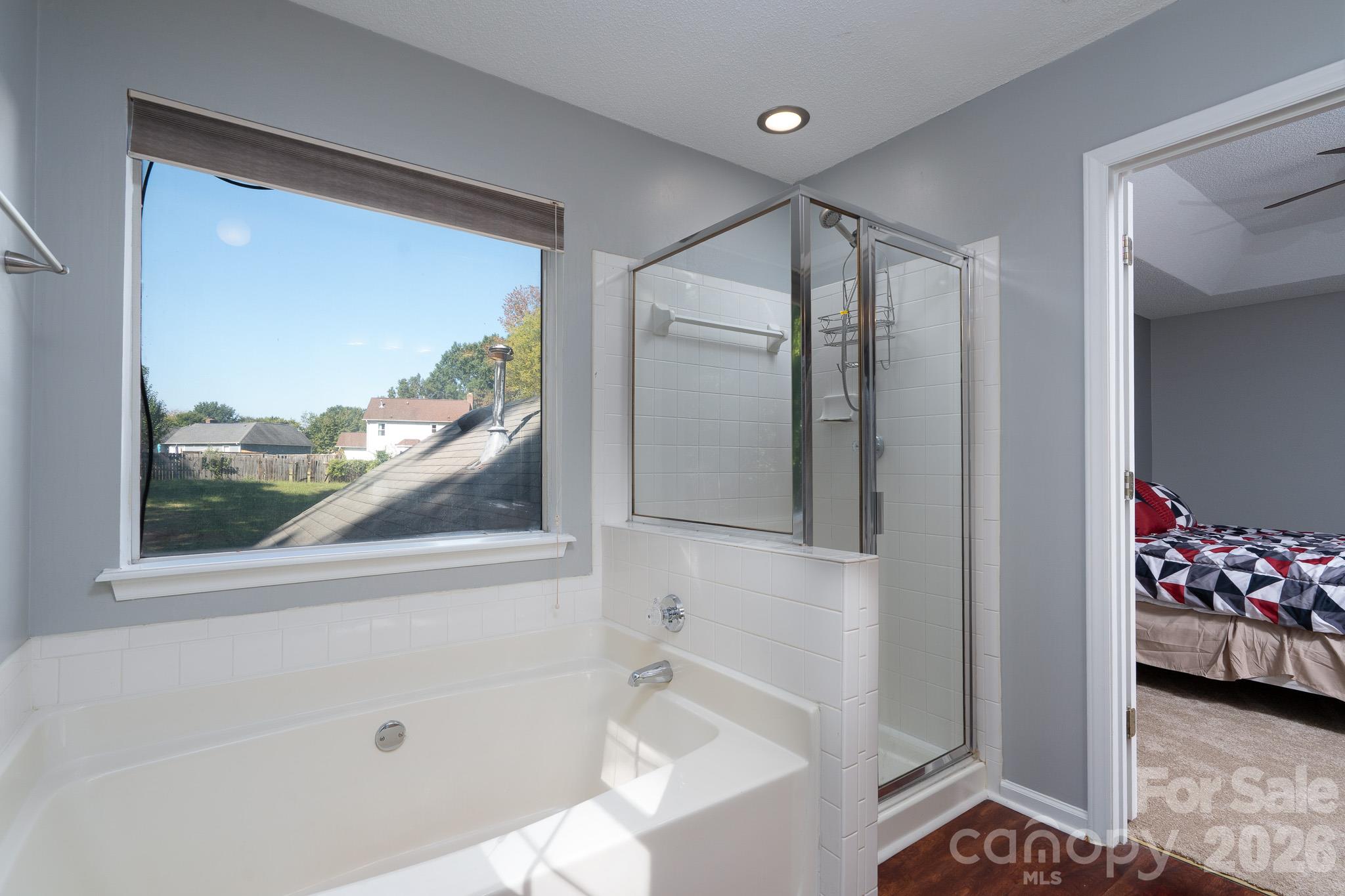 Primary bathroom (upstairs) - 14200 Lavender Trace Court, Charlotte