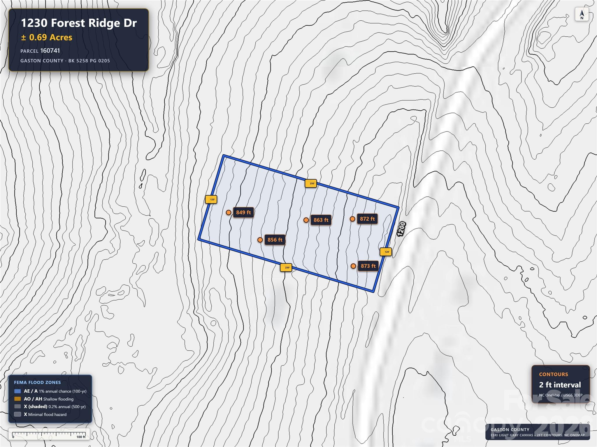 Lot at 1230 Forest Ridge Drive, Bessemer City, photo 5 of 5