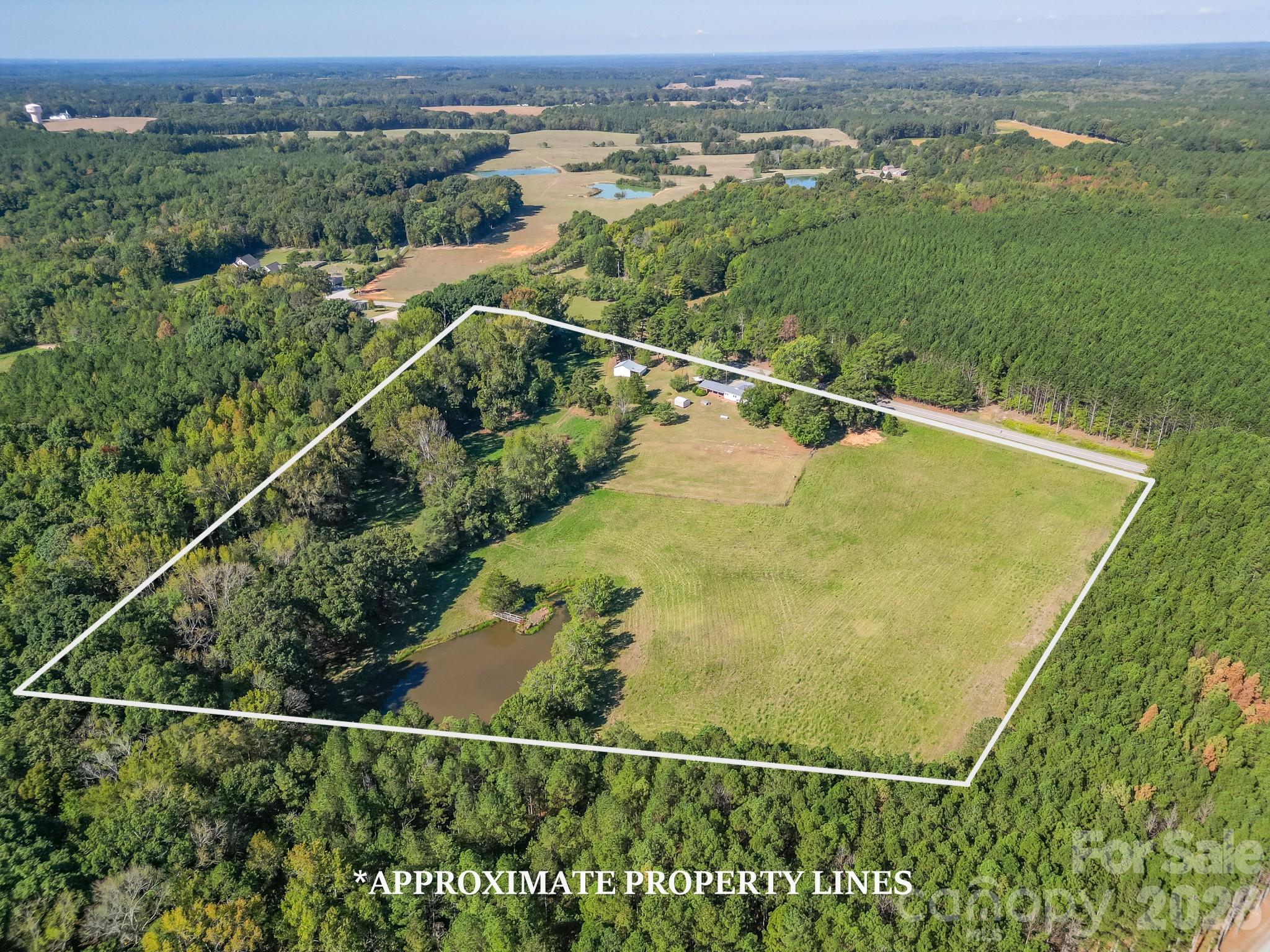 Well sits on 8.7 acre parcel with pond  (04297011) - 7615 S Rocky River Road, Monroe