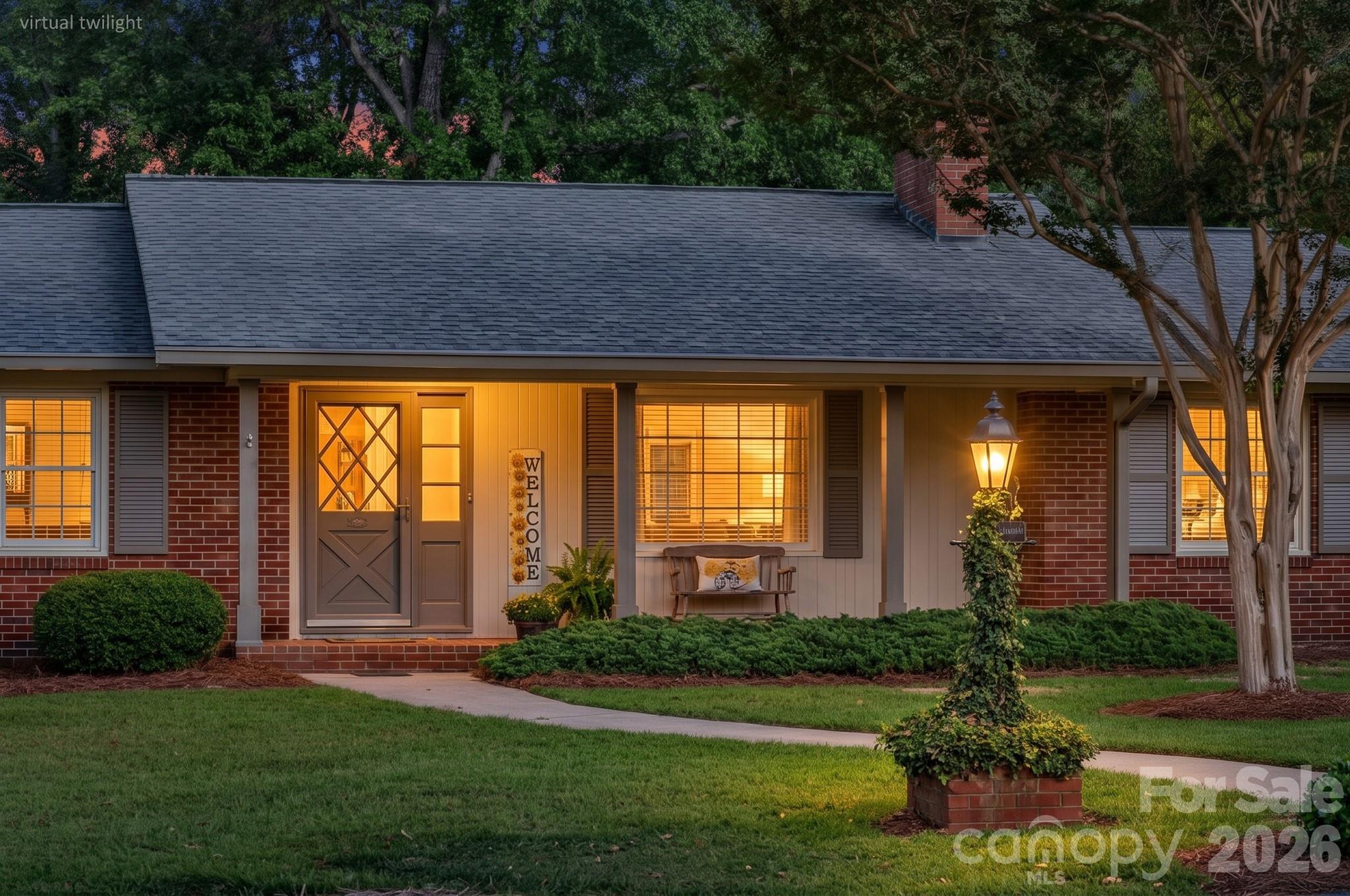 Front of home, virtually enhanced - 1007 Woodland Street SE, Valdese