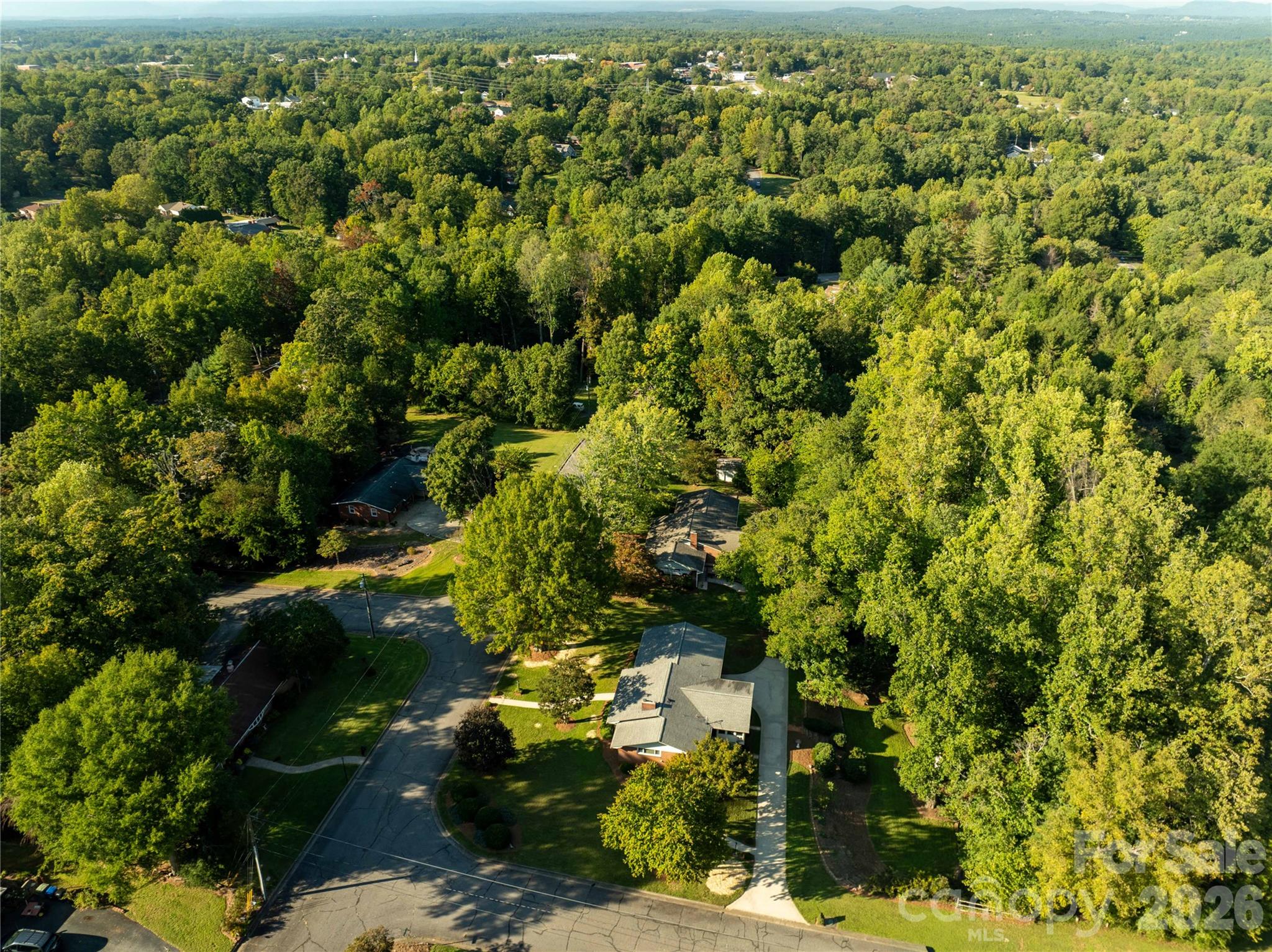 Aerial view - 1007 Woodland Street SE, Valdese