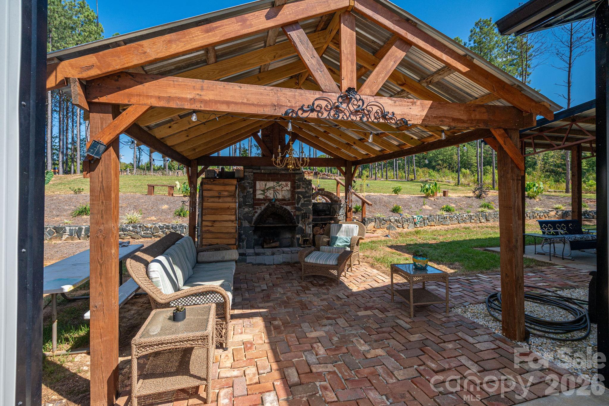 Outdoor Fireplace/Grill - 136 Sellers Road, Kings Mountain