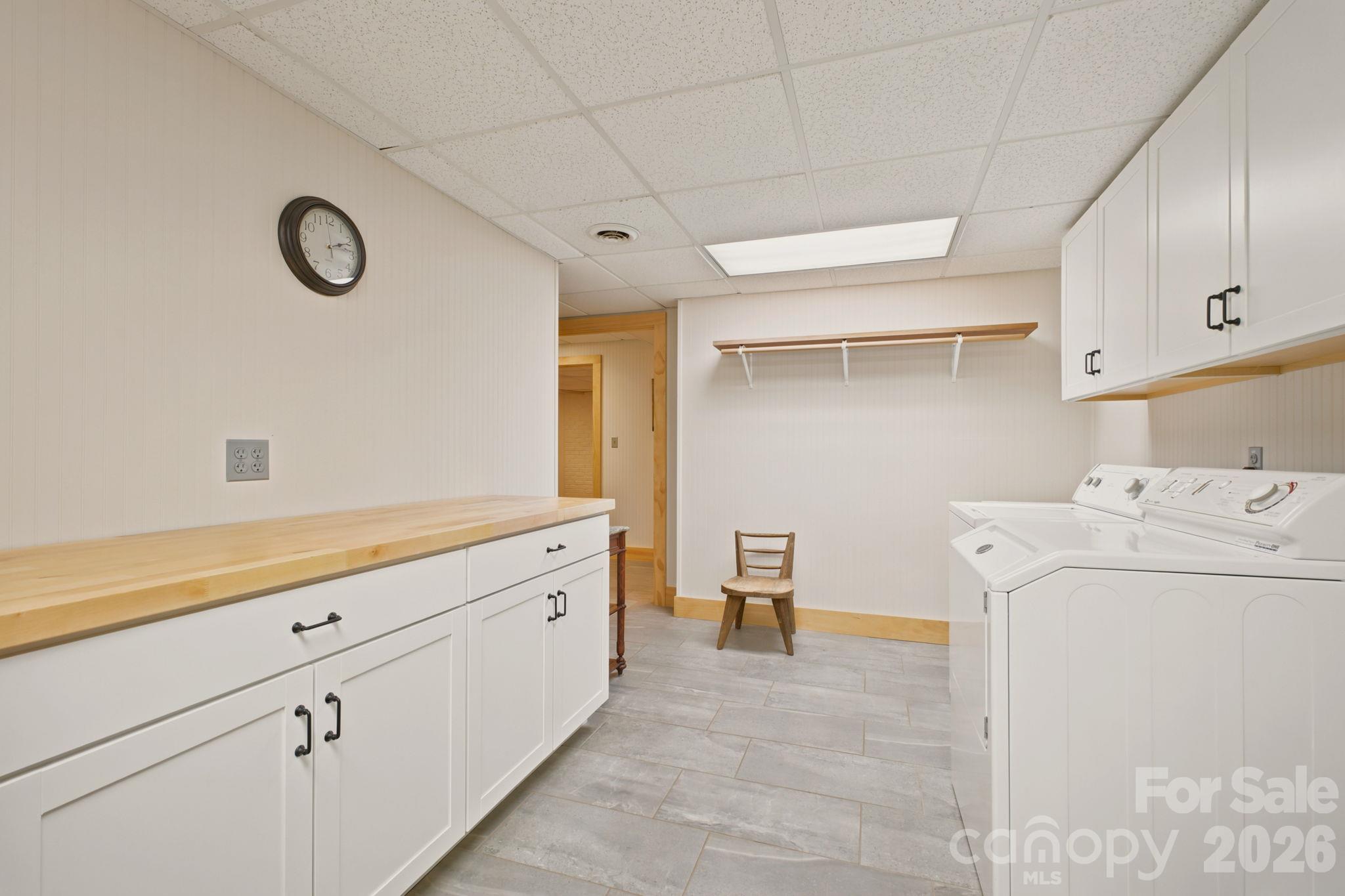 Lower level laundry room - 2711 Rabbit Hop Road, Spruce Pine