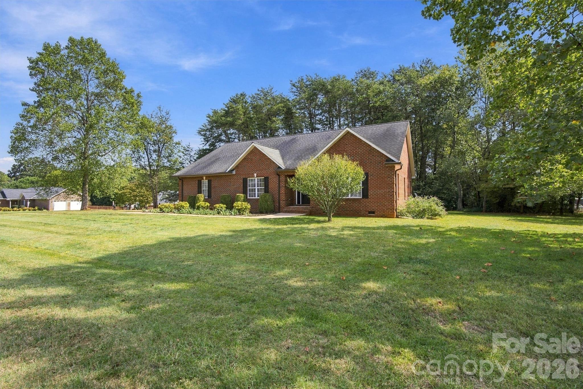 Focused Side Yard View - 3656 Woodgreen Drive, Lincolnton