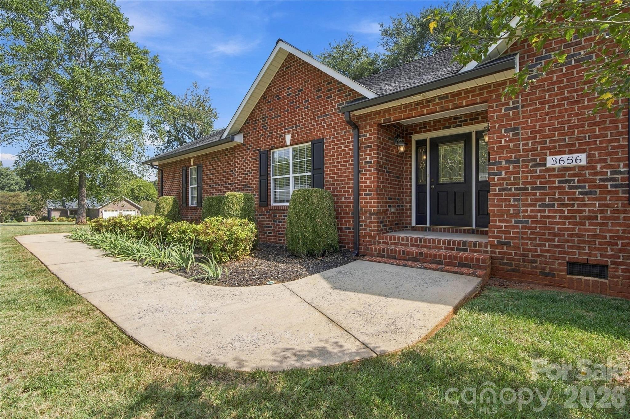 Focused Front Walk View - 3656 Woodgreen Drive, Lincolnton