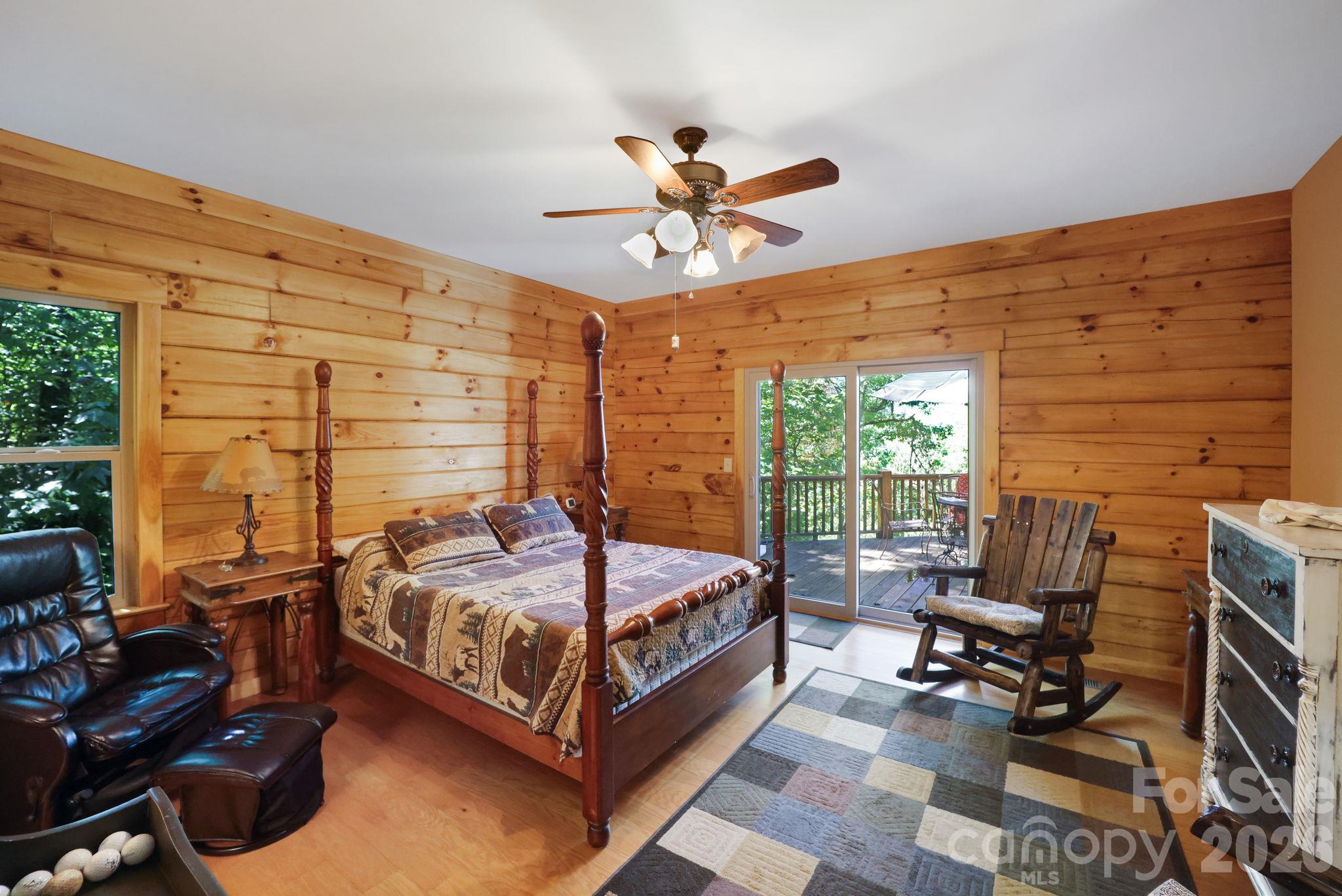 Primary Bedroom w/Direct Access to Deck - 335 Mt. Mitchell Drive, Burnsville