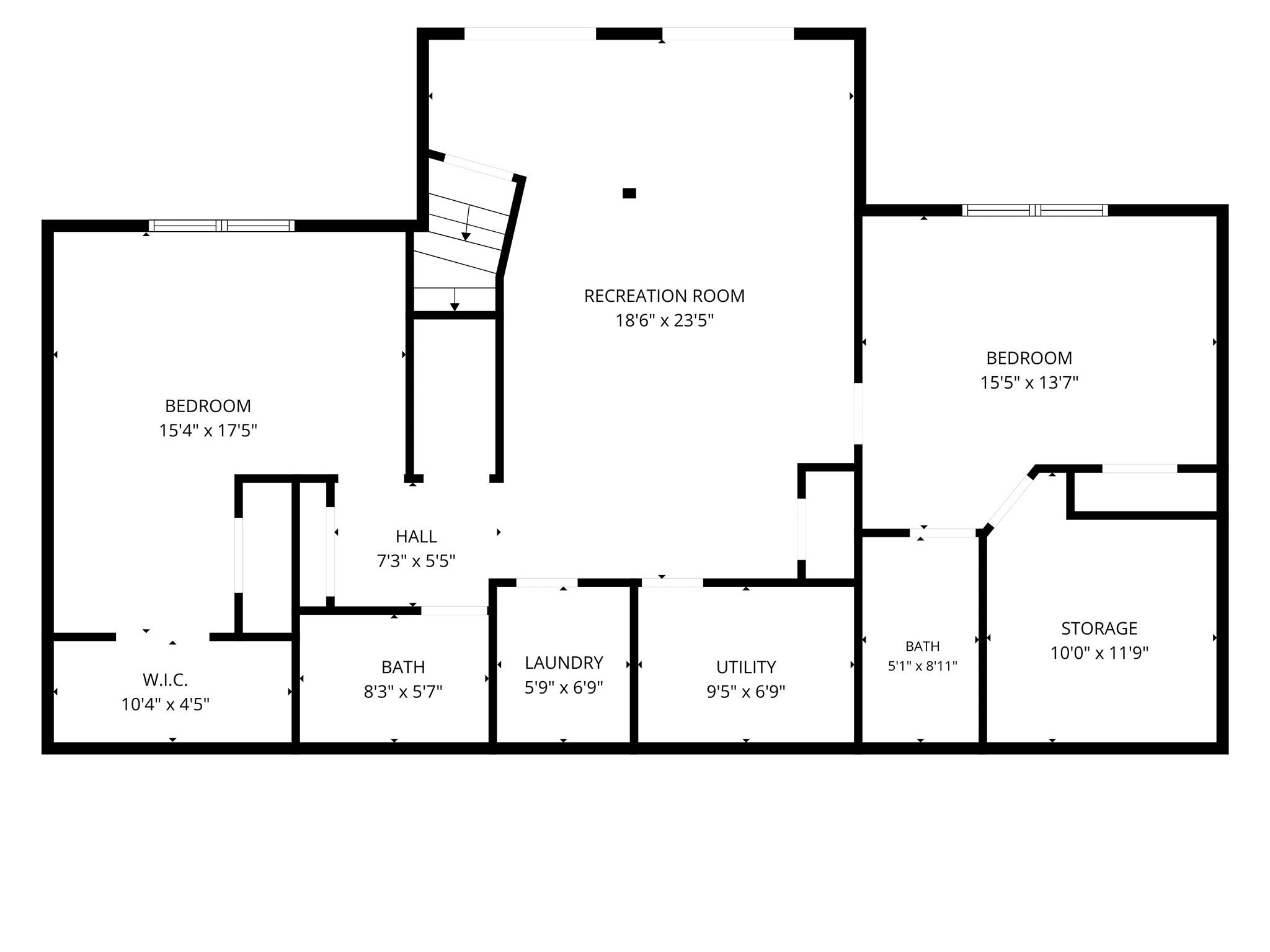 Daylight Basement Floor Plan - 335 Mt. Mitchell Drive, Burnsville