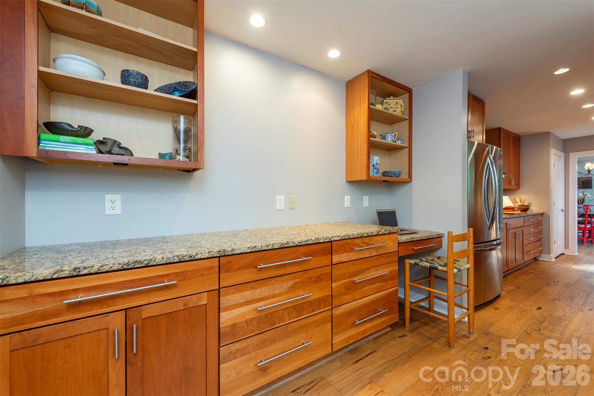 Perfectly ready for a mounted TV so you can watch your favorite shows or movies while keeping an eye as your bread bakes in the oven. - 190 Ridgeview Drive, Hendersonville