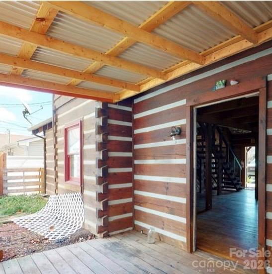 Covered outdoor deck to add more of your dreams put to use ! - 1456 Dellwood Road, Waynesville