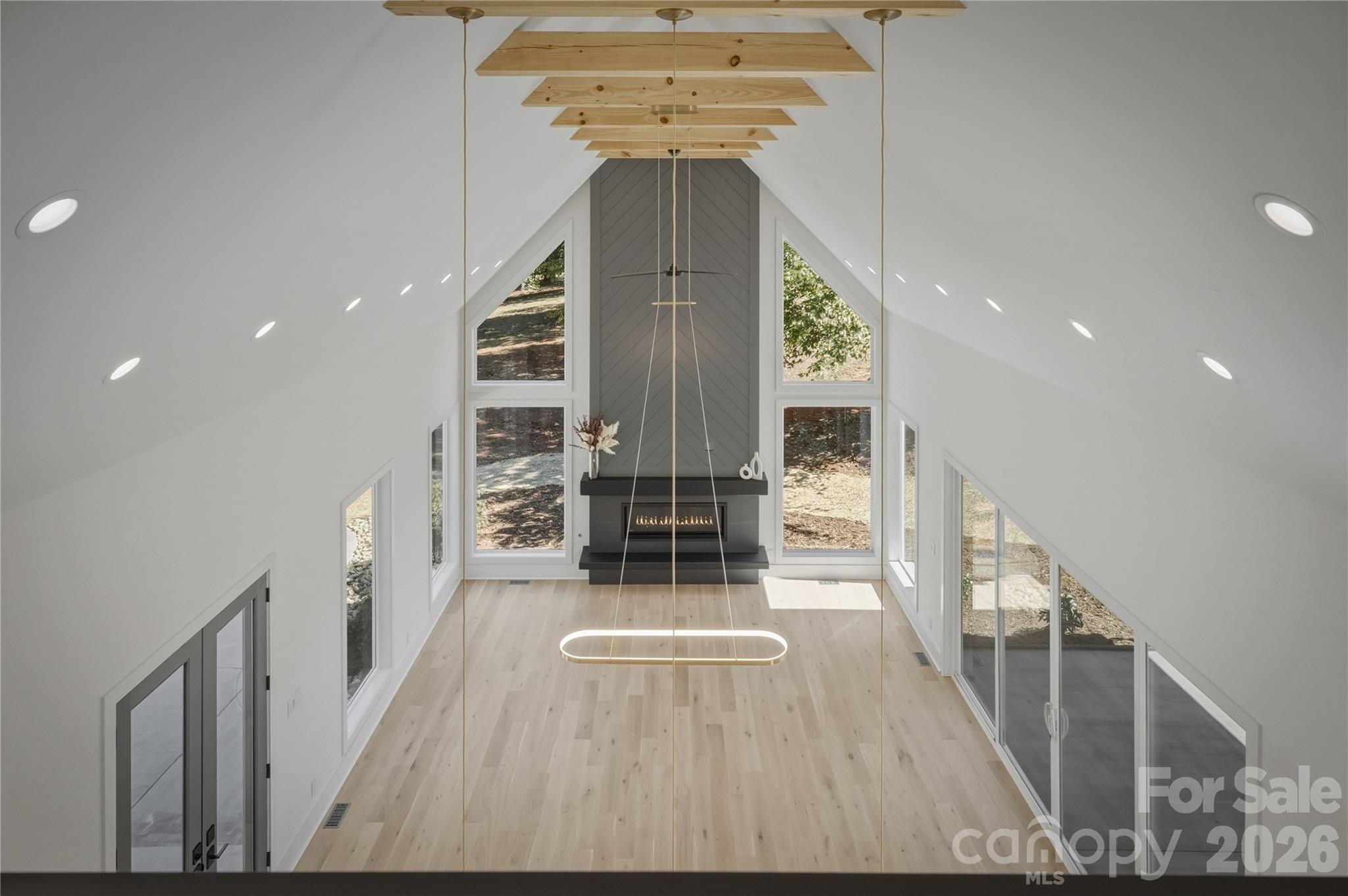 The most unique feature of this loft is this overlook of the great room downstairs. - 2303 Paddock Circle, Morganton