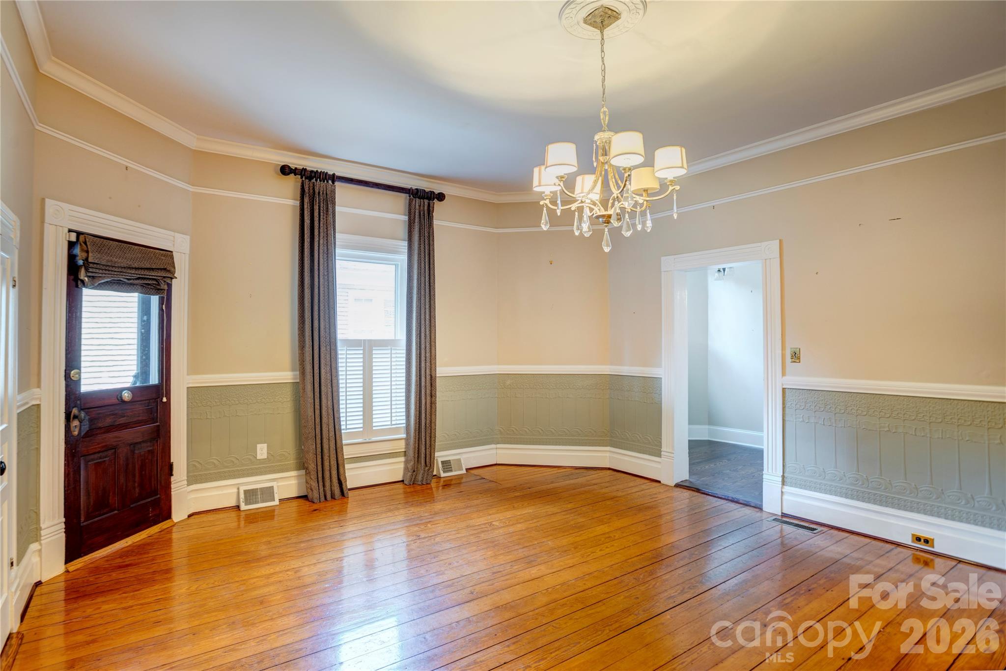 Dining room with access to a keeping room and wrap around porch - 30 Georgia Street NW, Concord