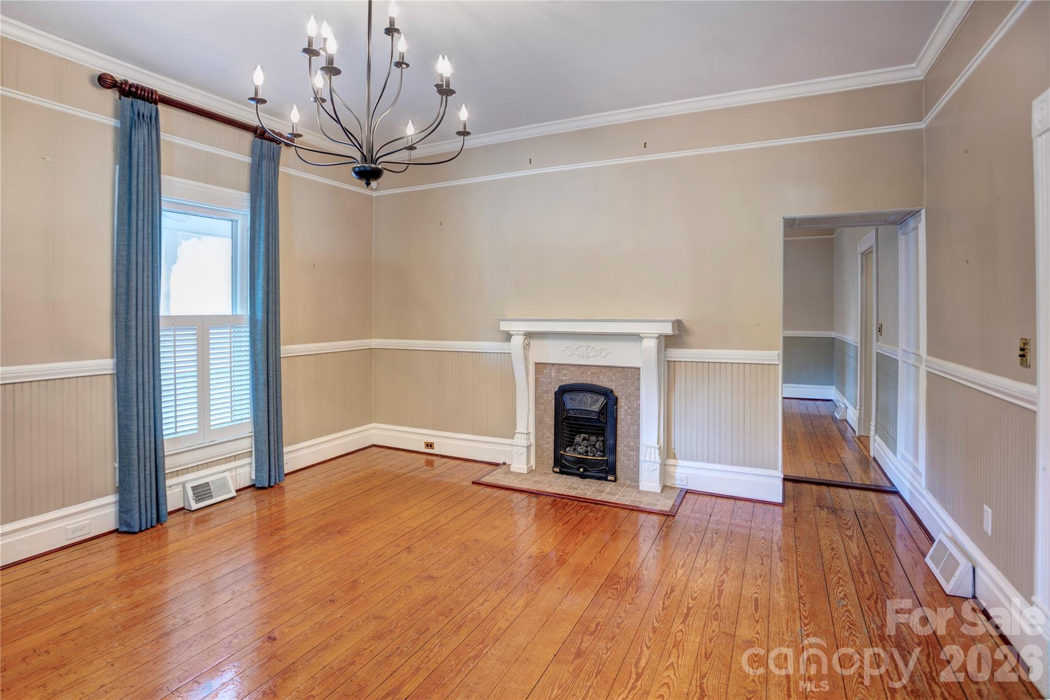 Living room with fireplace - 30 Georgia Street NW, Concord