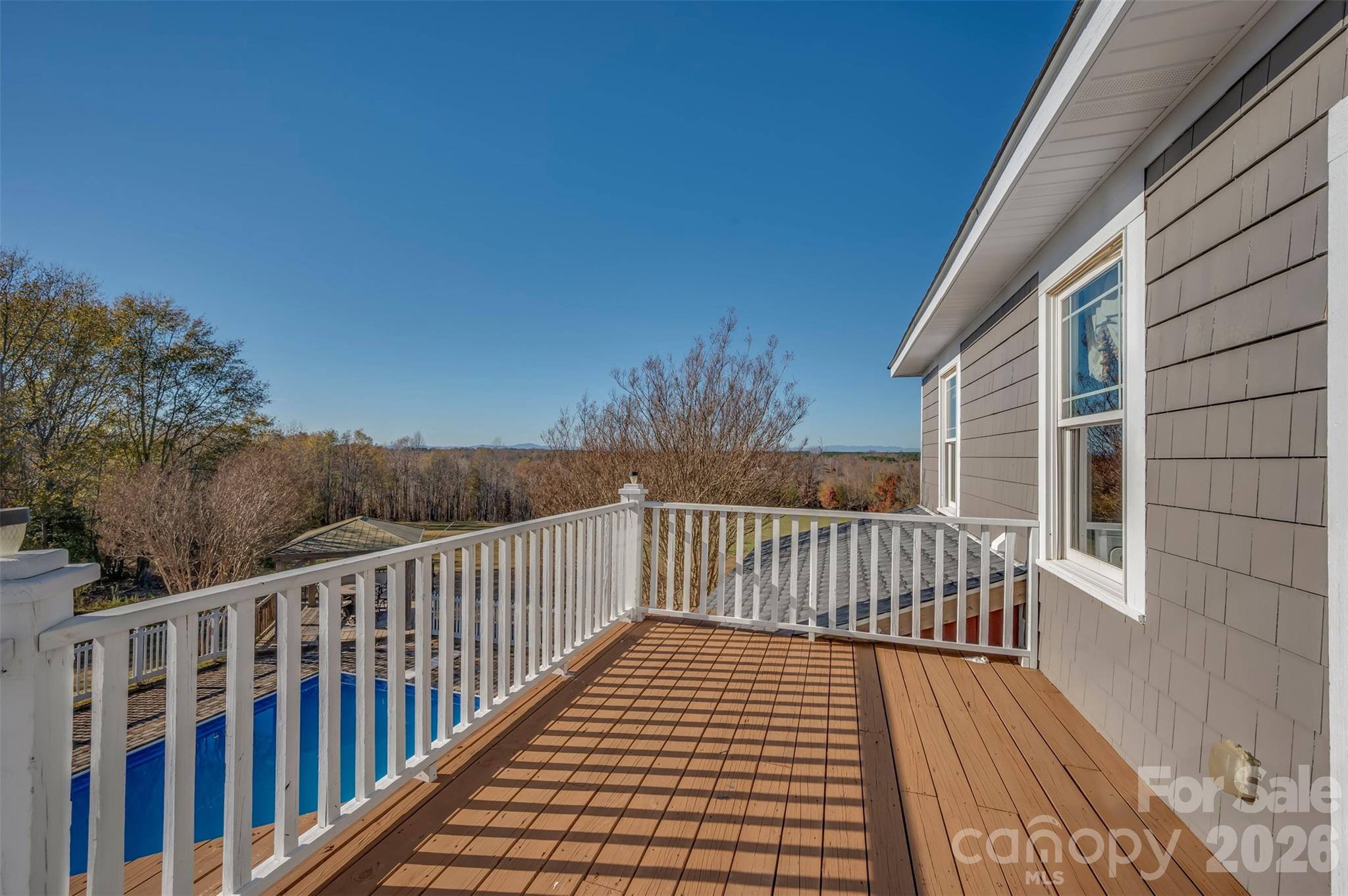 Porch From Primary Bedroom - 648 Harrill Dairy Road, Forest City