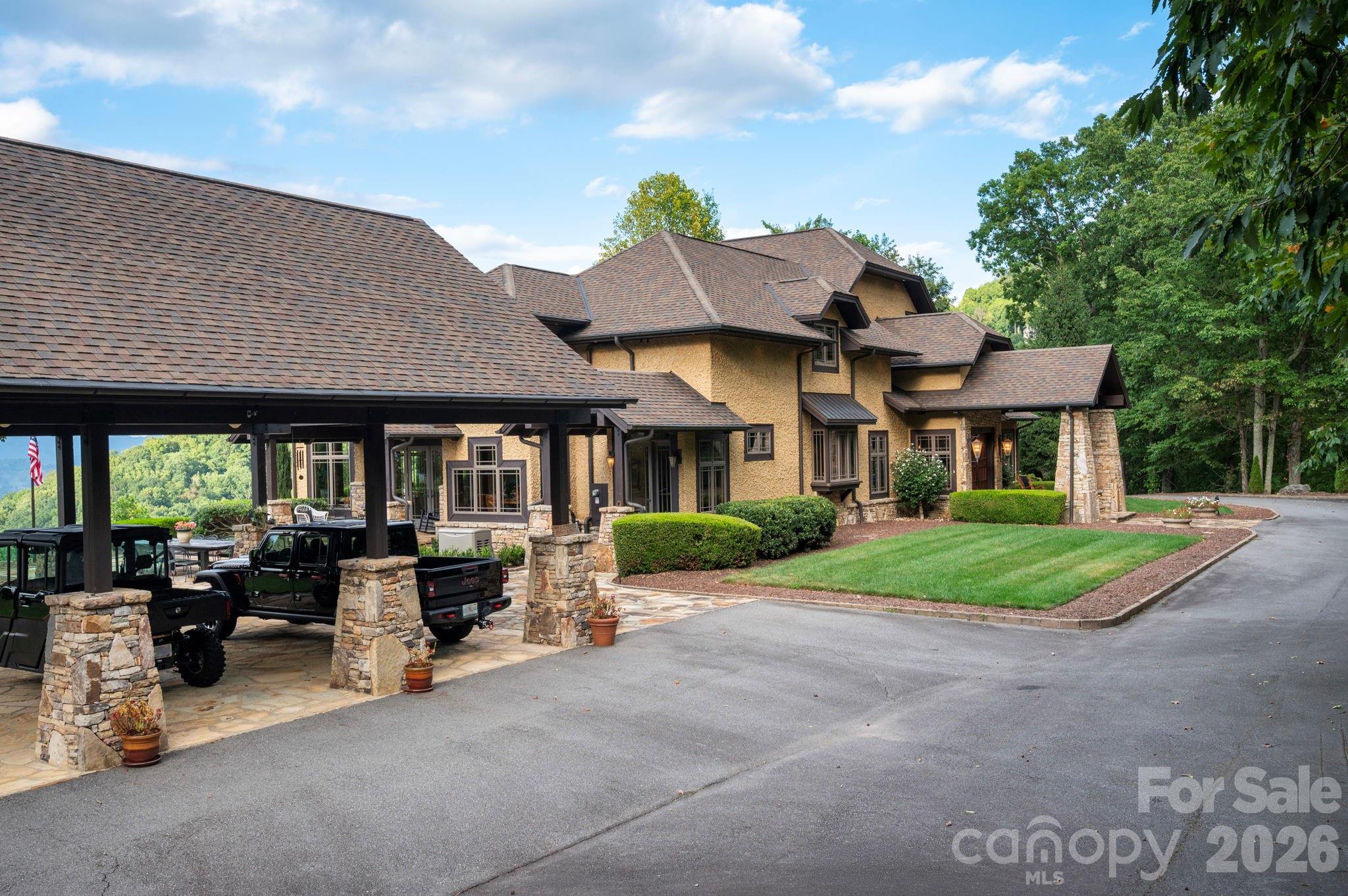 Pavillion and homes - 93 Lombard Street, Waynesville