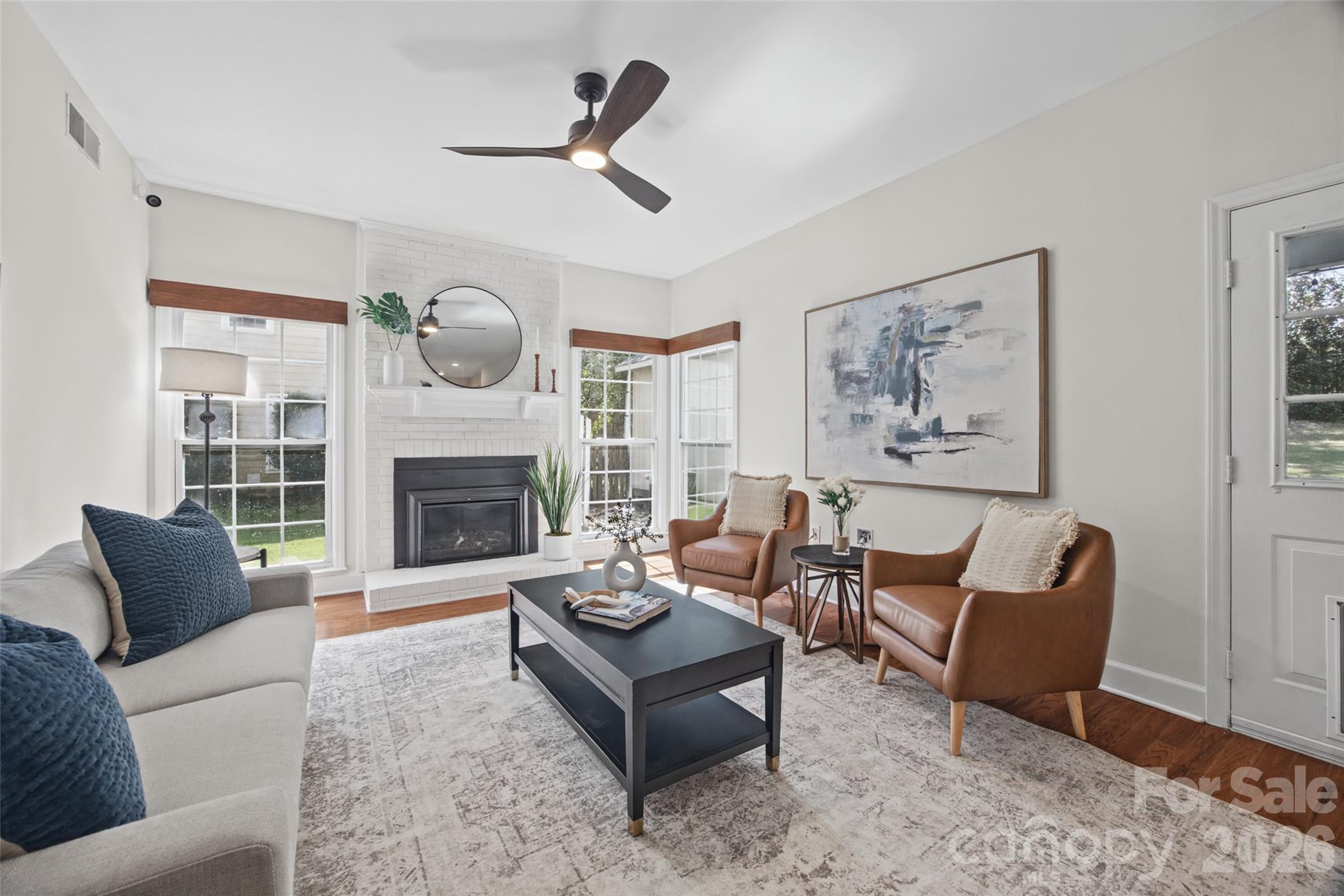 Family Room-Open to Kitchen - 12600 Parks Farm Lane, Charlotte