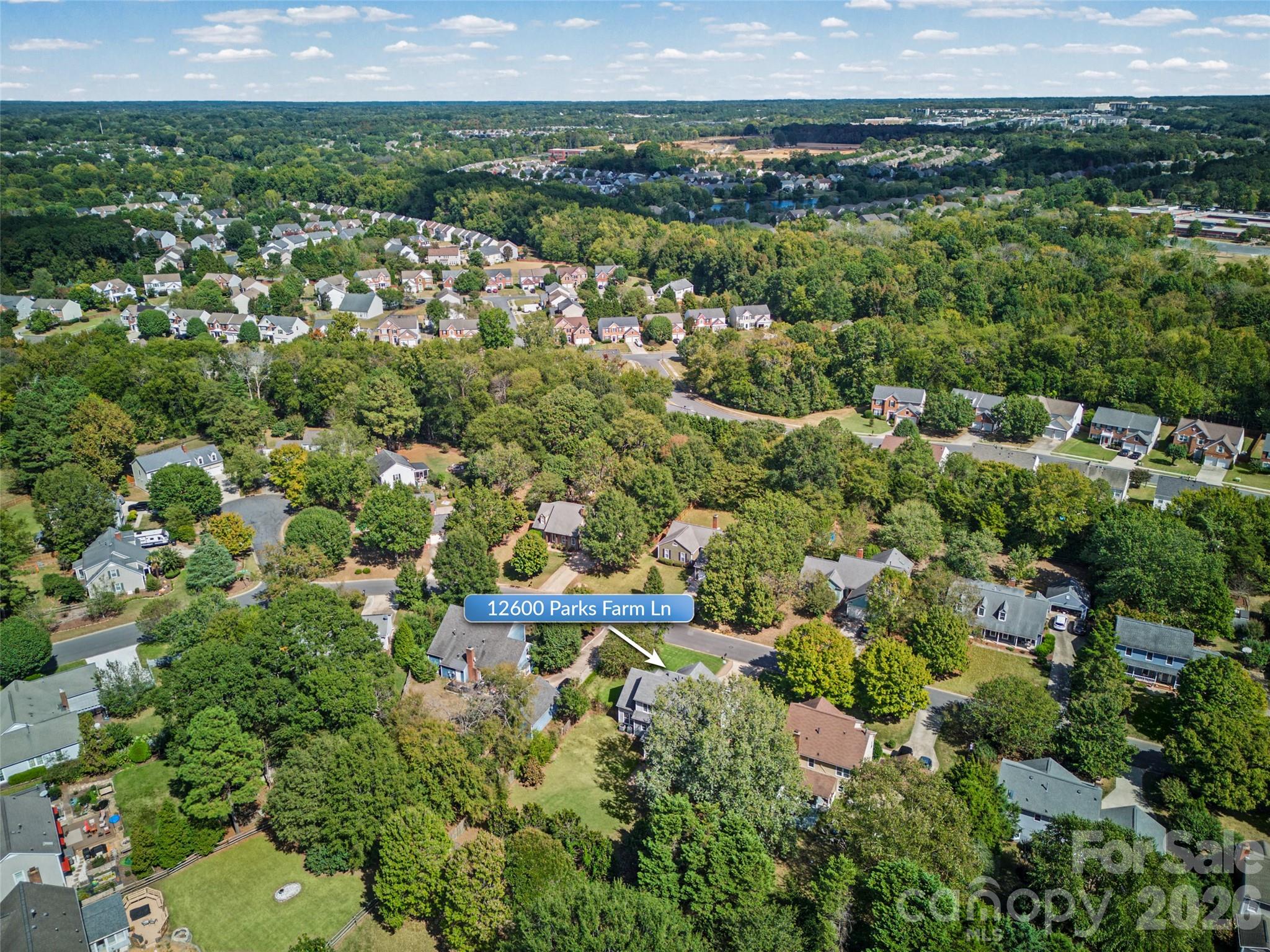 Aerial - 12600 Parks Farm Lane, Charlotte
