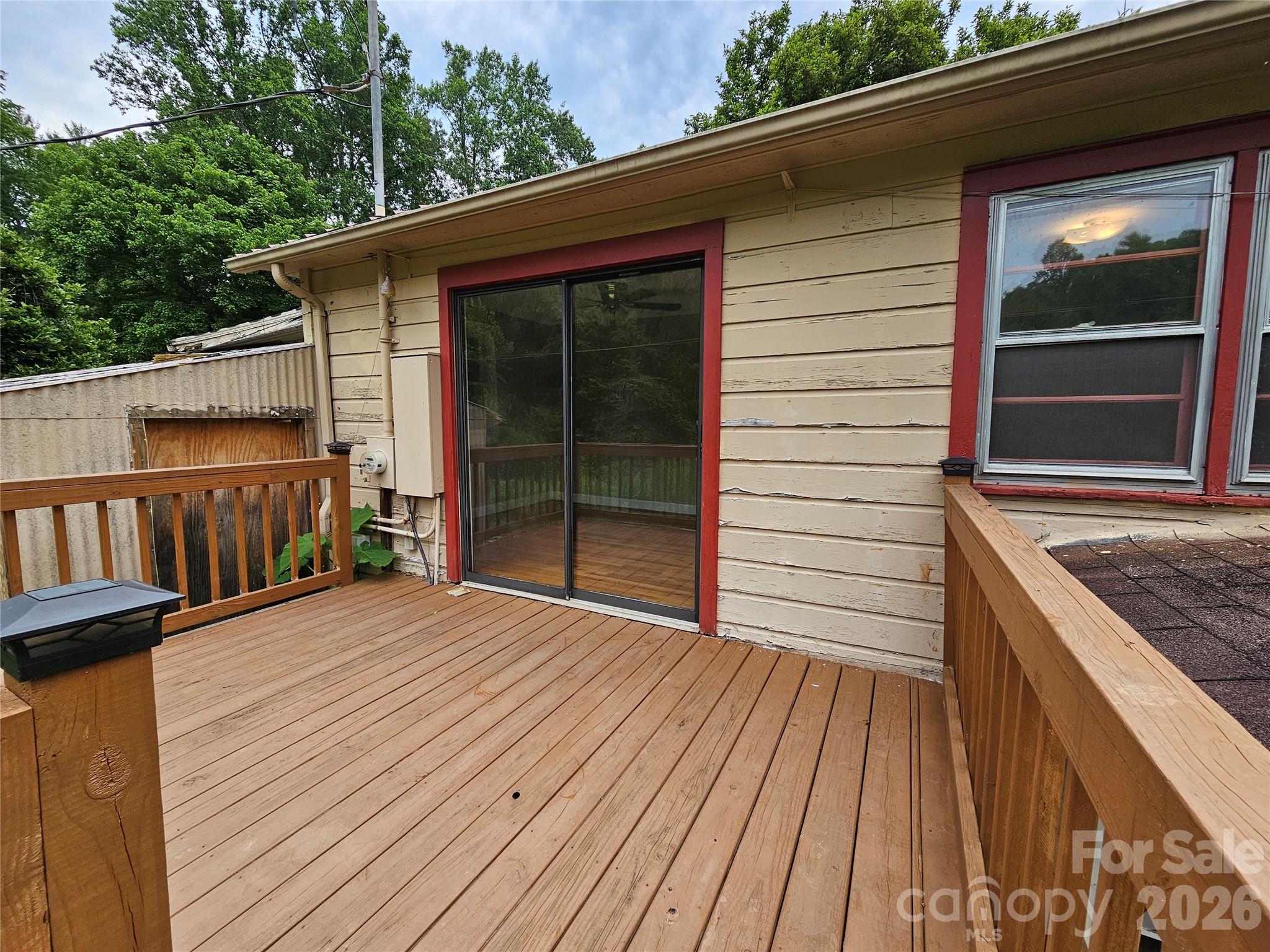 Deck attached to Bedroom 3 - 573 Uptons Landing Road, Marion