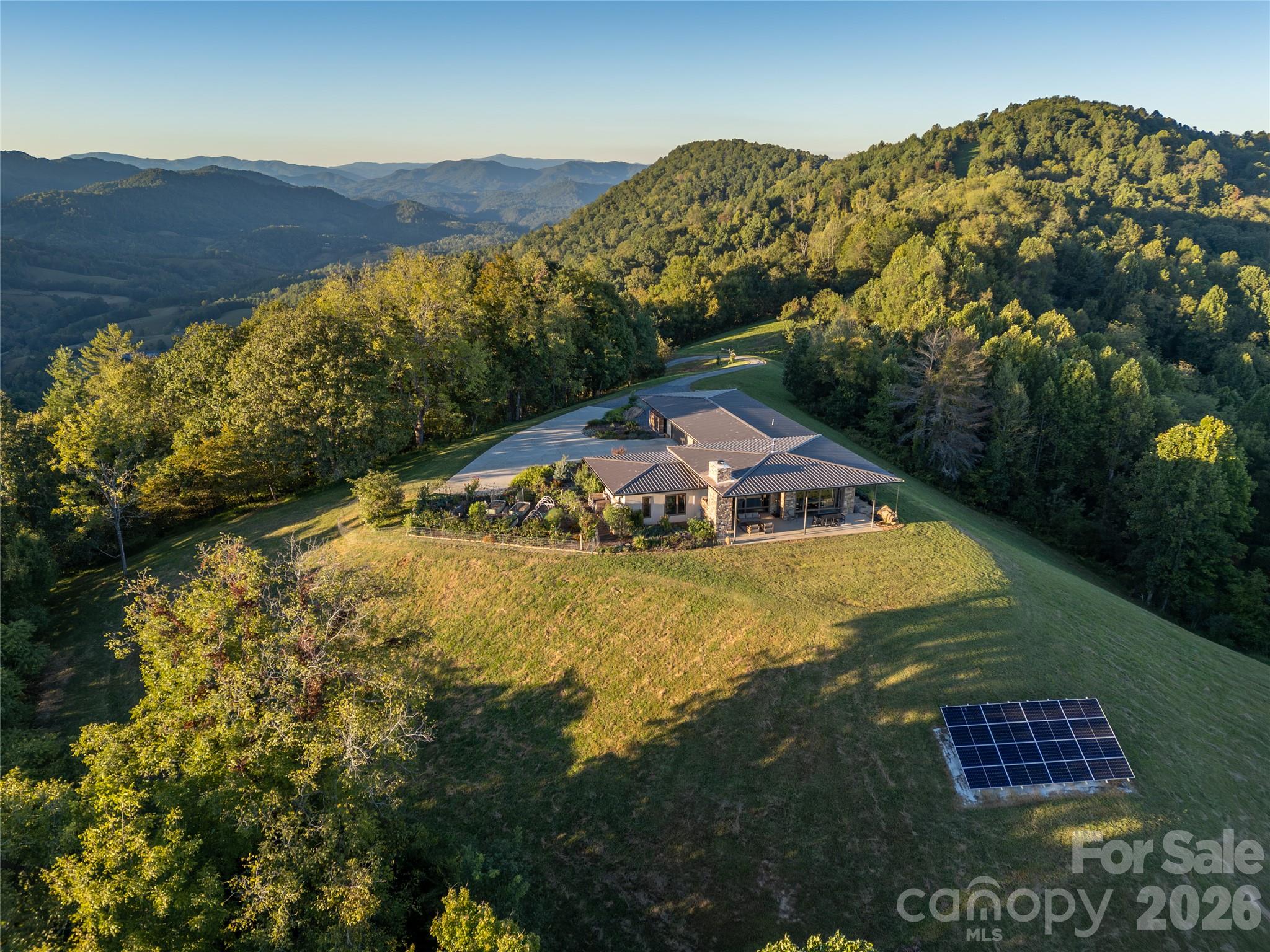 Main Home with Tenessee Mtns in the West - 1045 & 1047 Graham Road, Marshall