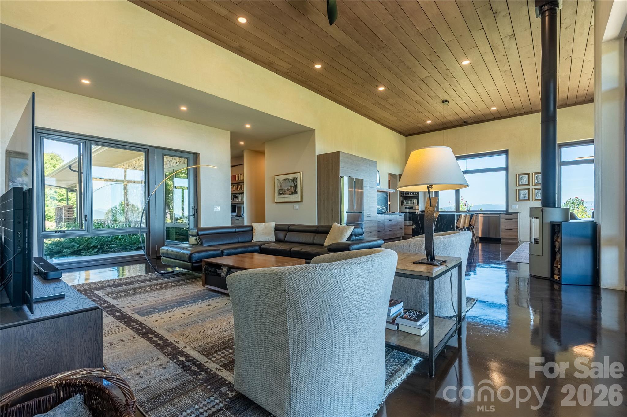 Main House-Living Room - 1045 & 1047 Graham Road, Marshall