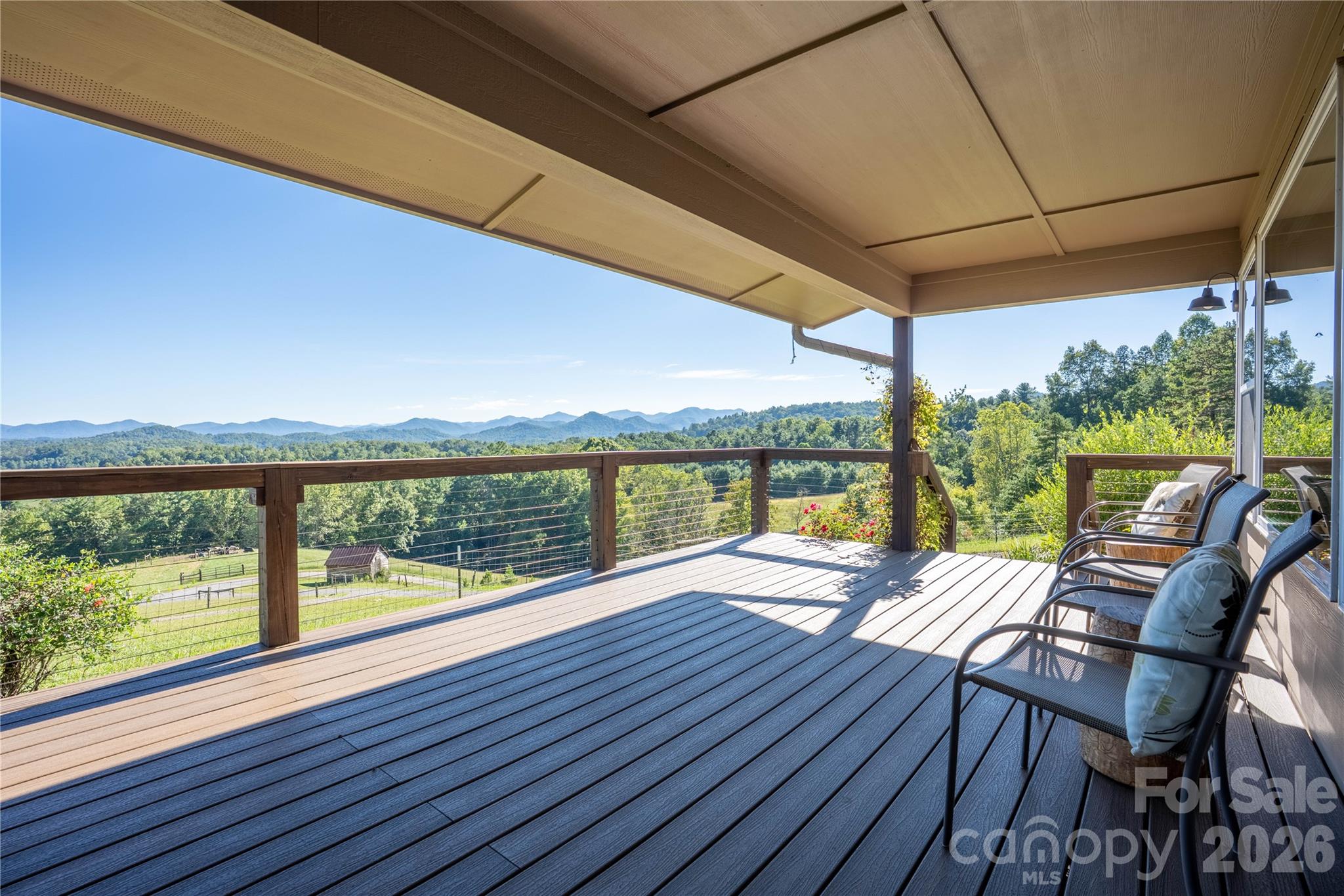 Guest House-Mountain Views from Front Porch - 1045 & 1047 Graham Road, Marshall