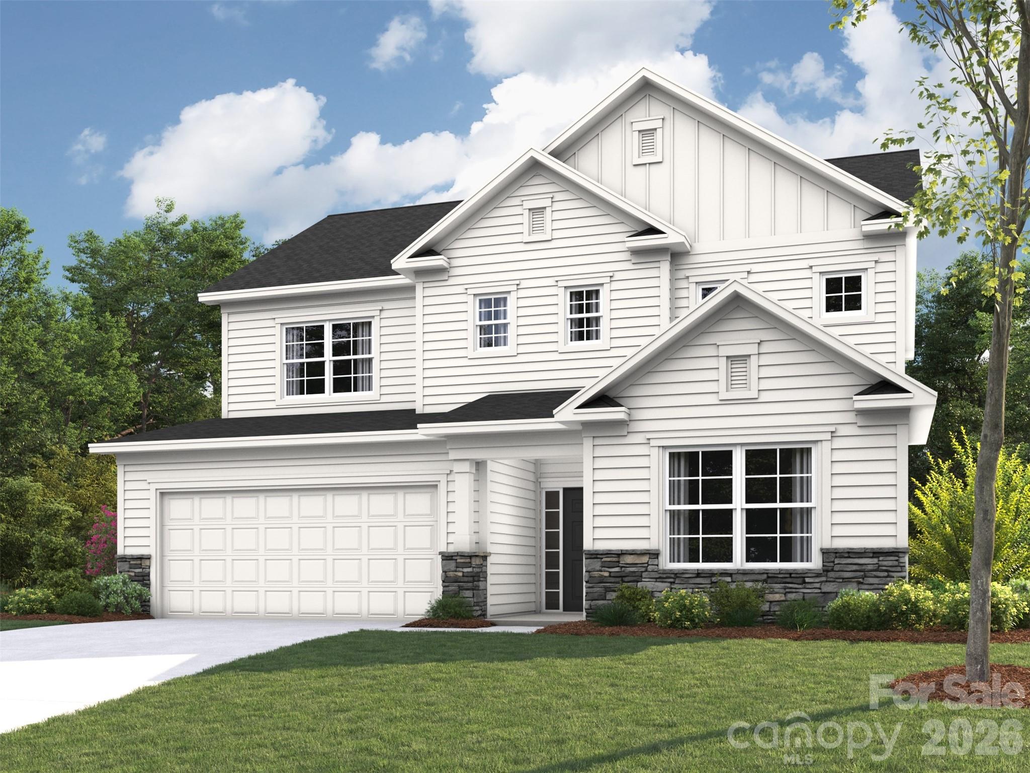 Elevation rendering only - 2143 Camber Drive, Gastonia