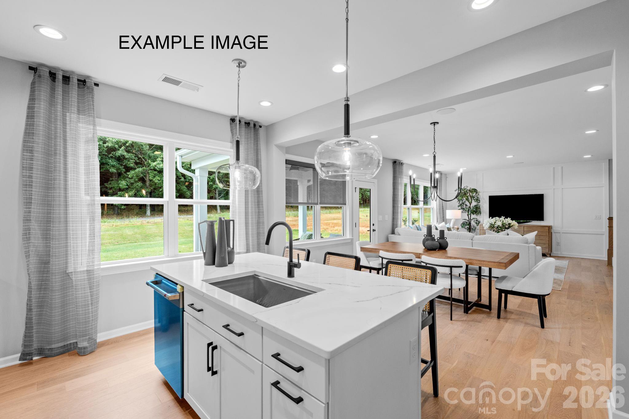 Example Photo - Kitchen/Dining/Family Room - 2143 Camber Drive, Gastonia