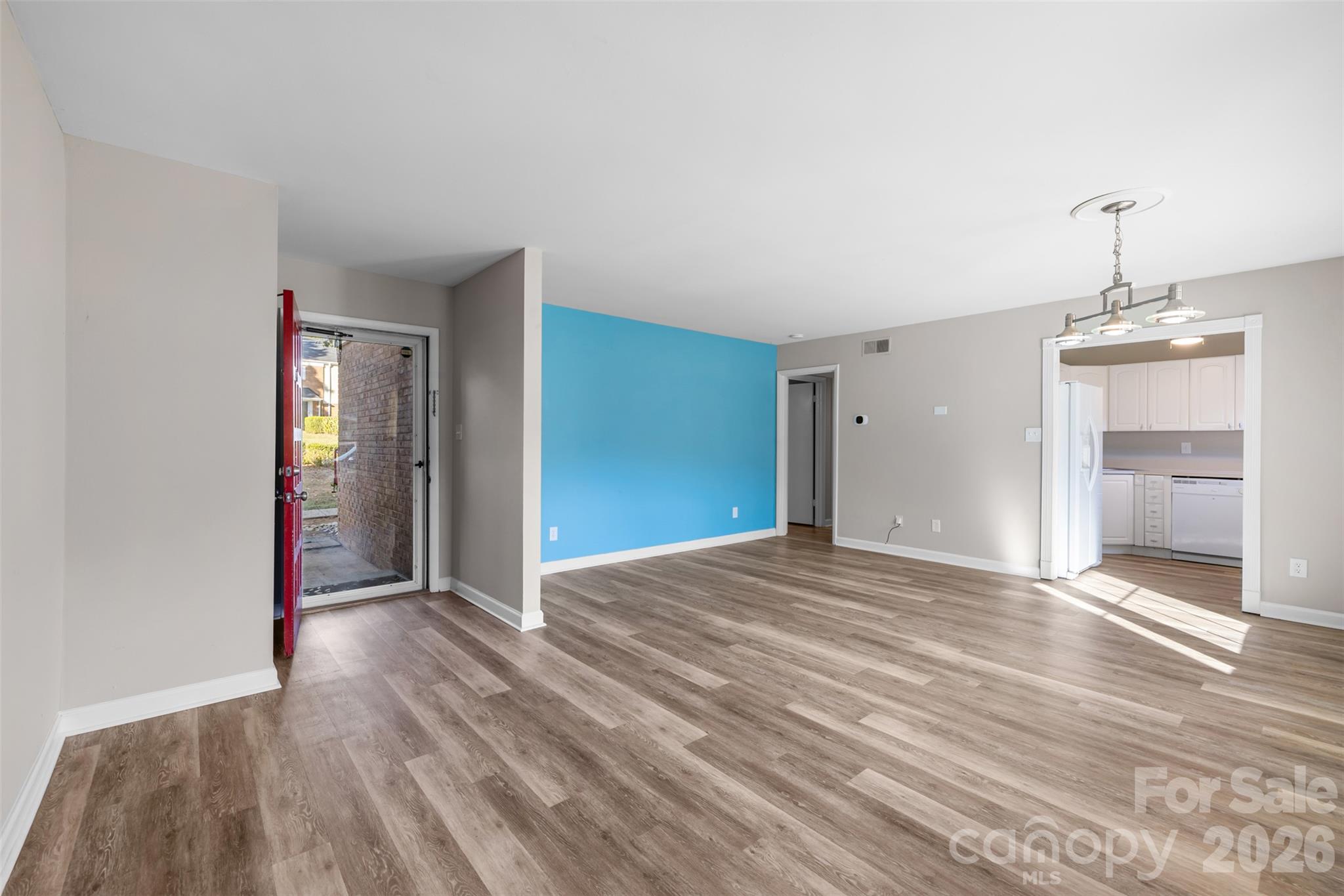 Living space with Front Entrance - 4615 Coronado Drive, Charlotte